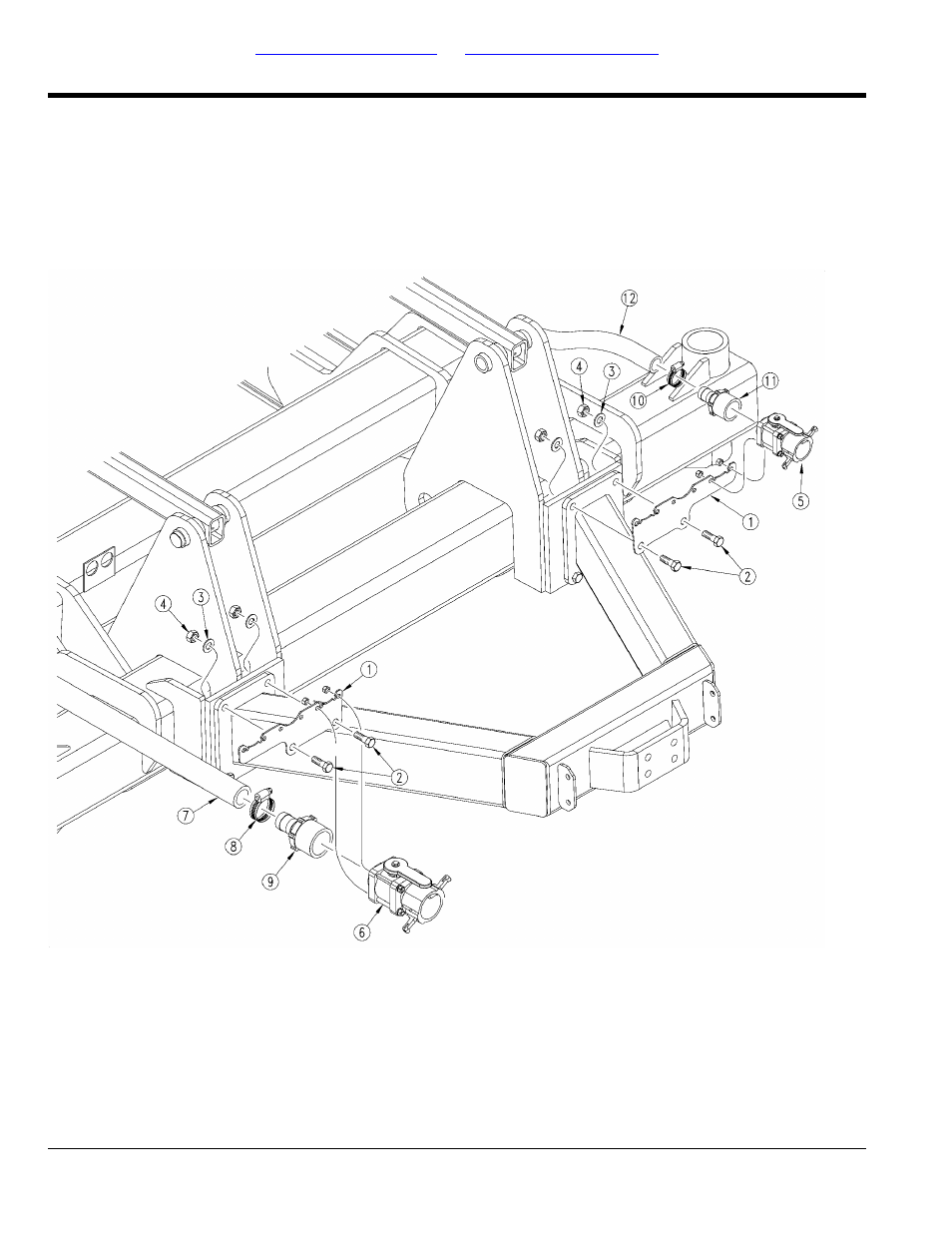 Rear fertilizer plumbing mount | Great Plains YP2425F-2470 Parts Manual User Manual | Page 230 / 278
