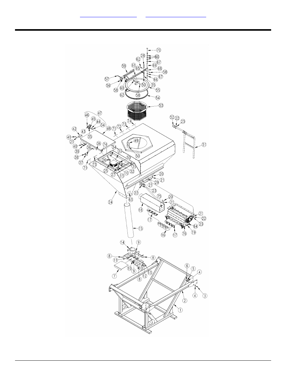 Dry fertilizer, Dry fertilizer bin assembly | Great Plains YP2425F-2470 Parts Manual User Manual | Page 244 / 278