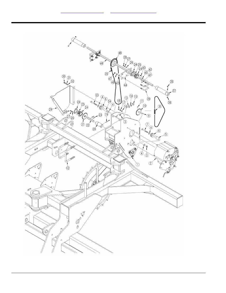 Dry fertilizer ground drive | Great Plains YP2425F-2470 Parts Manual User Manual | Page 256 / 278