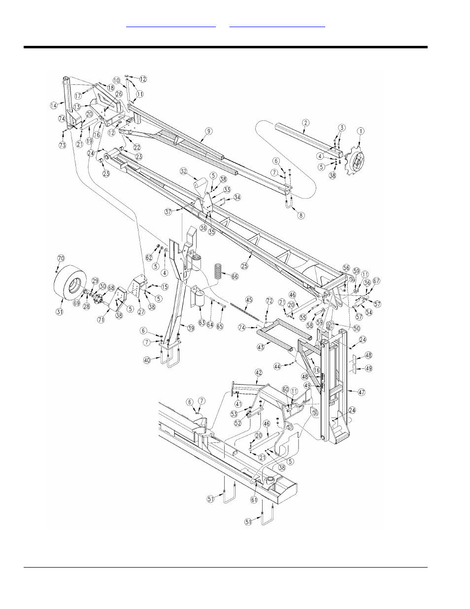 Marker, Table of contents part number index marker | Great Plains YP2425F-2470 Parts Manual User Manual | Page 264 / 278