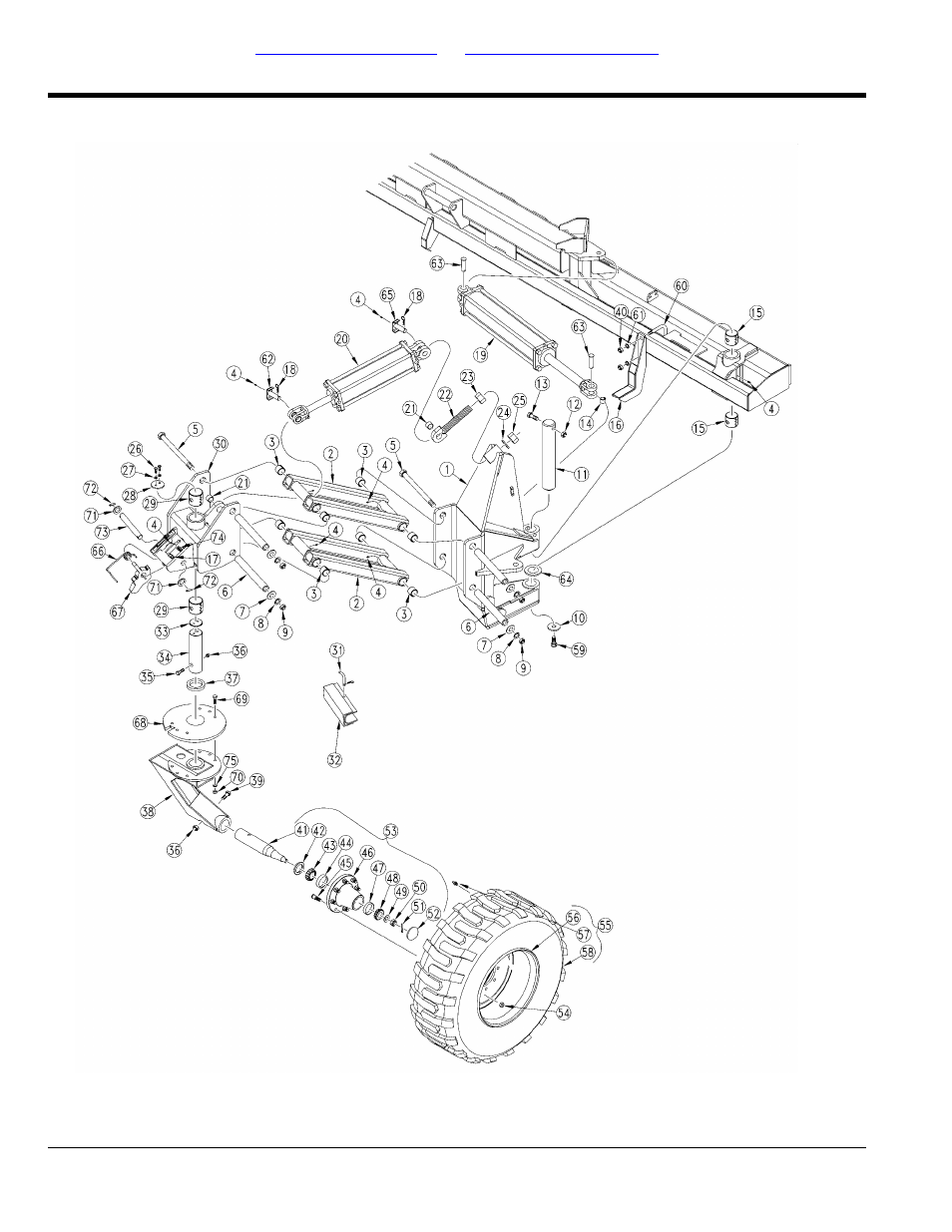 Transport, Gauge wheels, Table of contents part number index gauge wheels | Great Plains YP2425F-2470 Parts Manual User Manual | Page 48 / 278