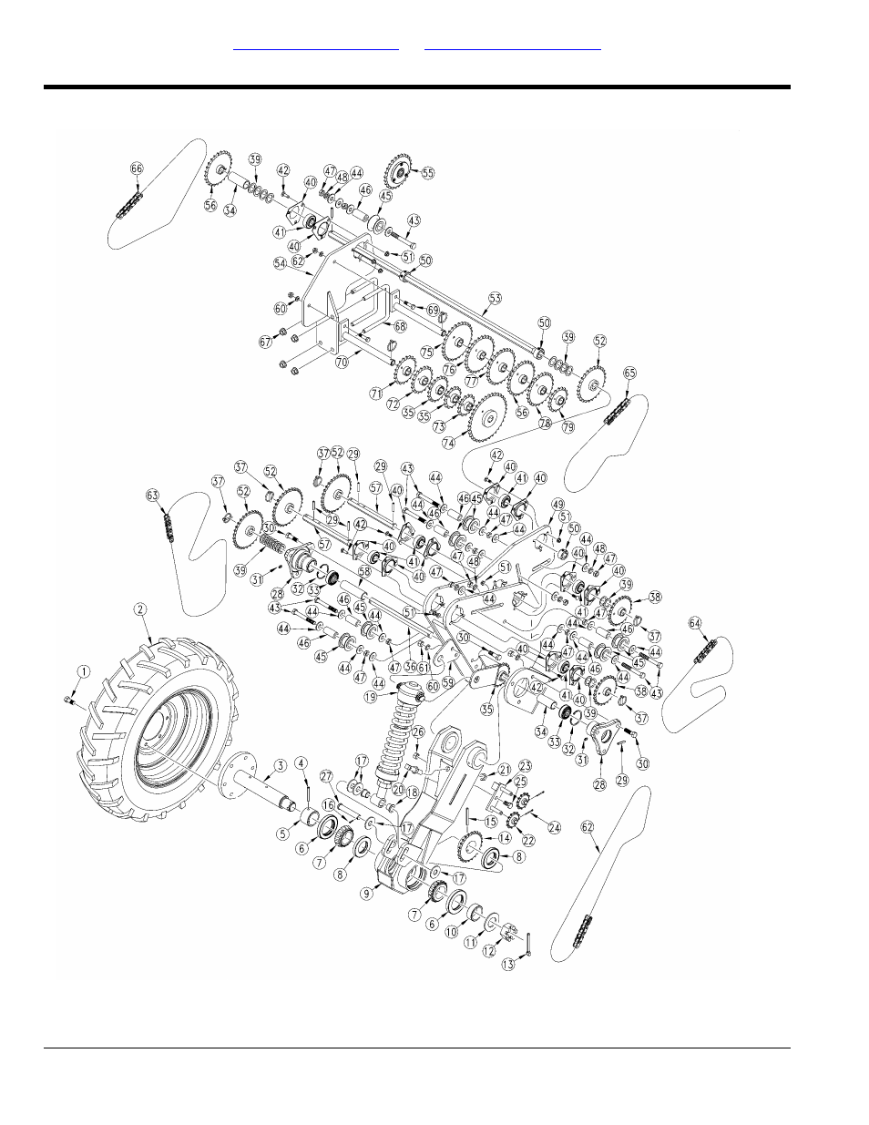 Drive, Ground drive gauge wheel | Great Plains YP2425F-2470 Parts Manual User Manual | Page 54 / 278