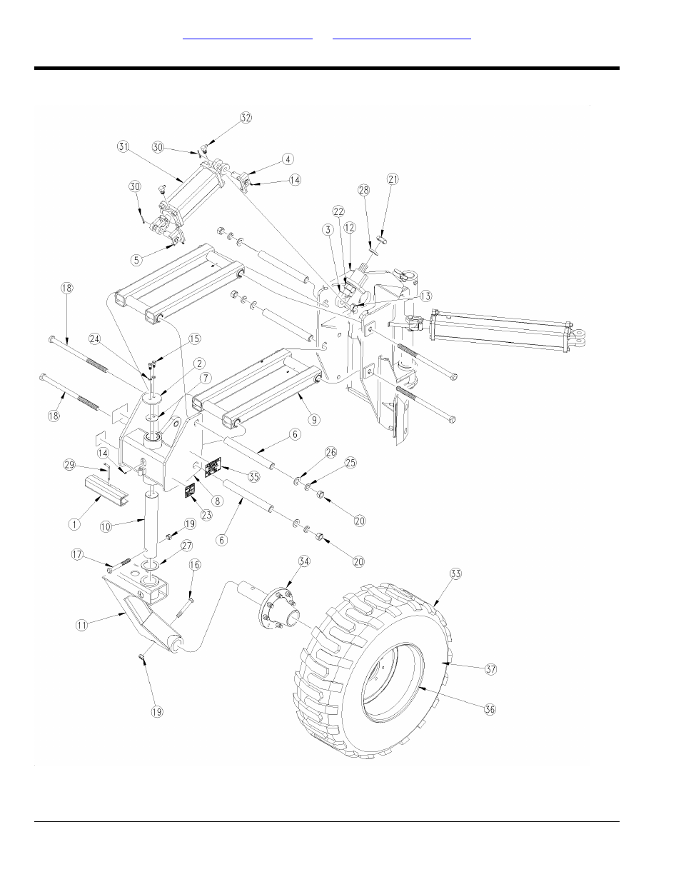 Gauge wheel, Table of contents part number index gauge wheel | Great Plains 1625AHL Parts Manual User Manual | Page 42 / 158