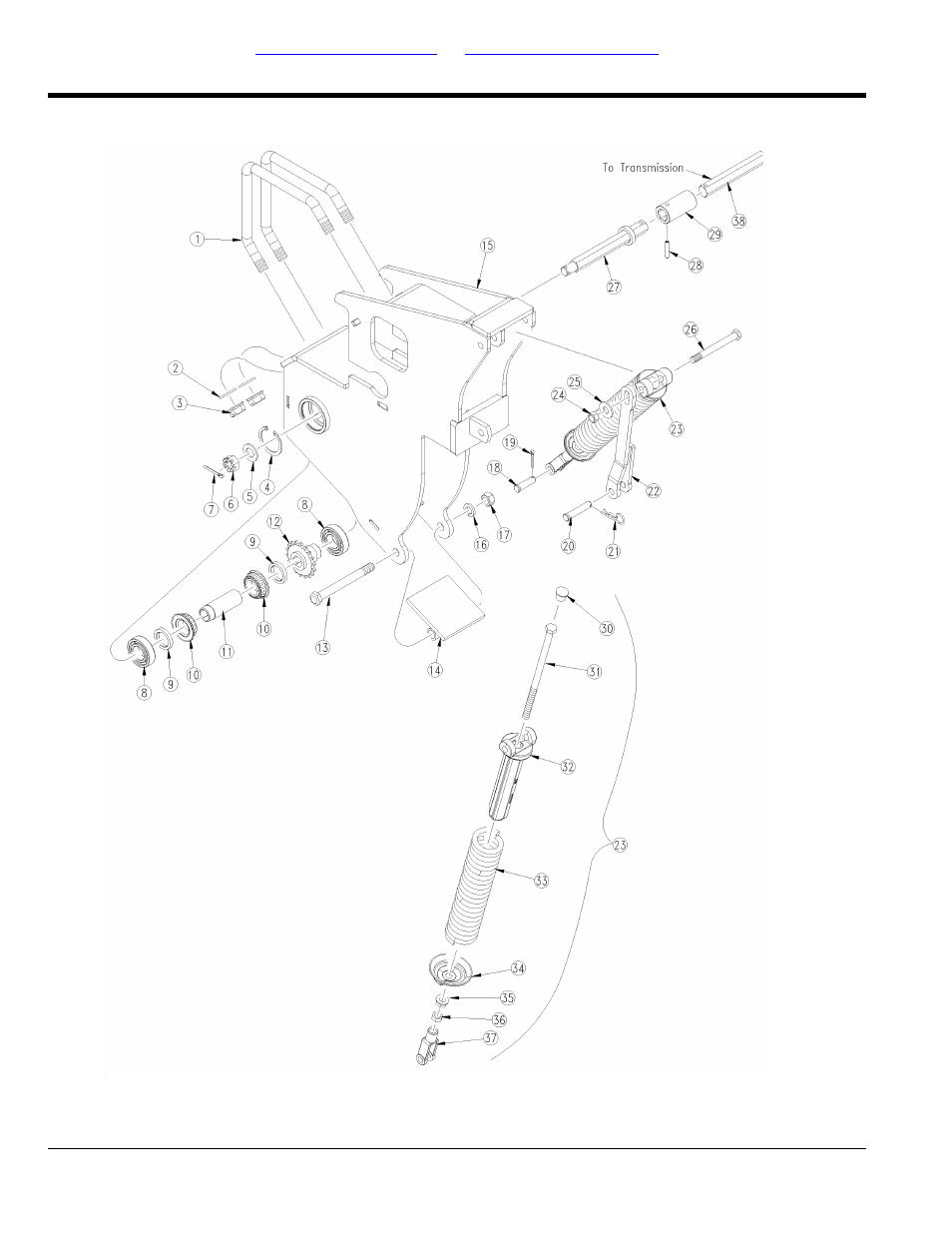 Ground drive mount to frame (s/n c1030r+) | Great Plains 1625AHL Parts Manual User Manual | Page 48 / 158