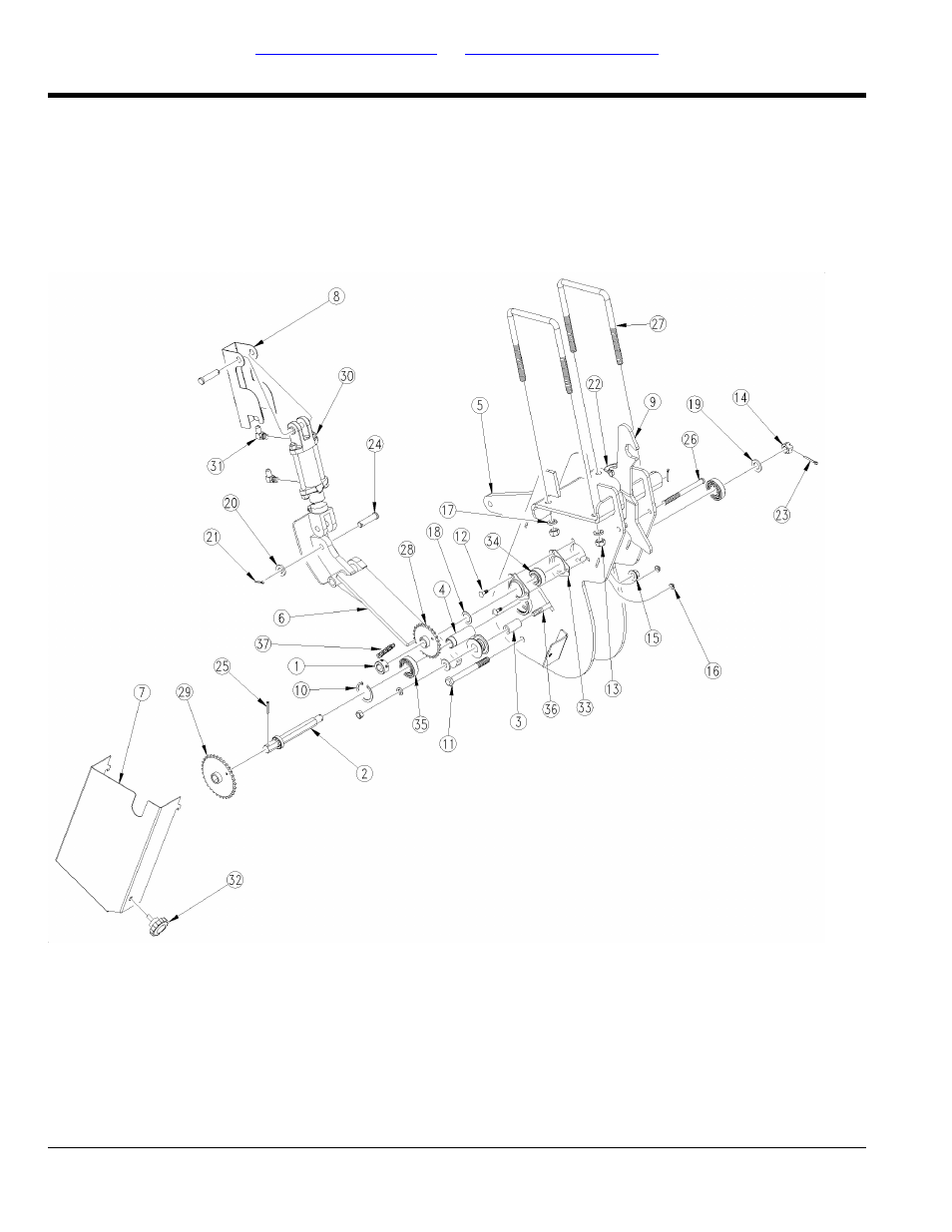 Dry fertilizer drive ground wheel mount | Great Plains 1625AHL Parts Manual User Manual | Page 54 / 158