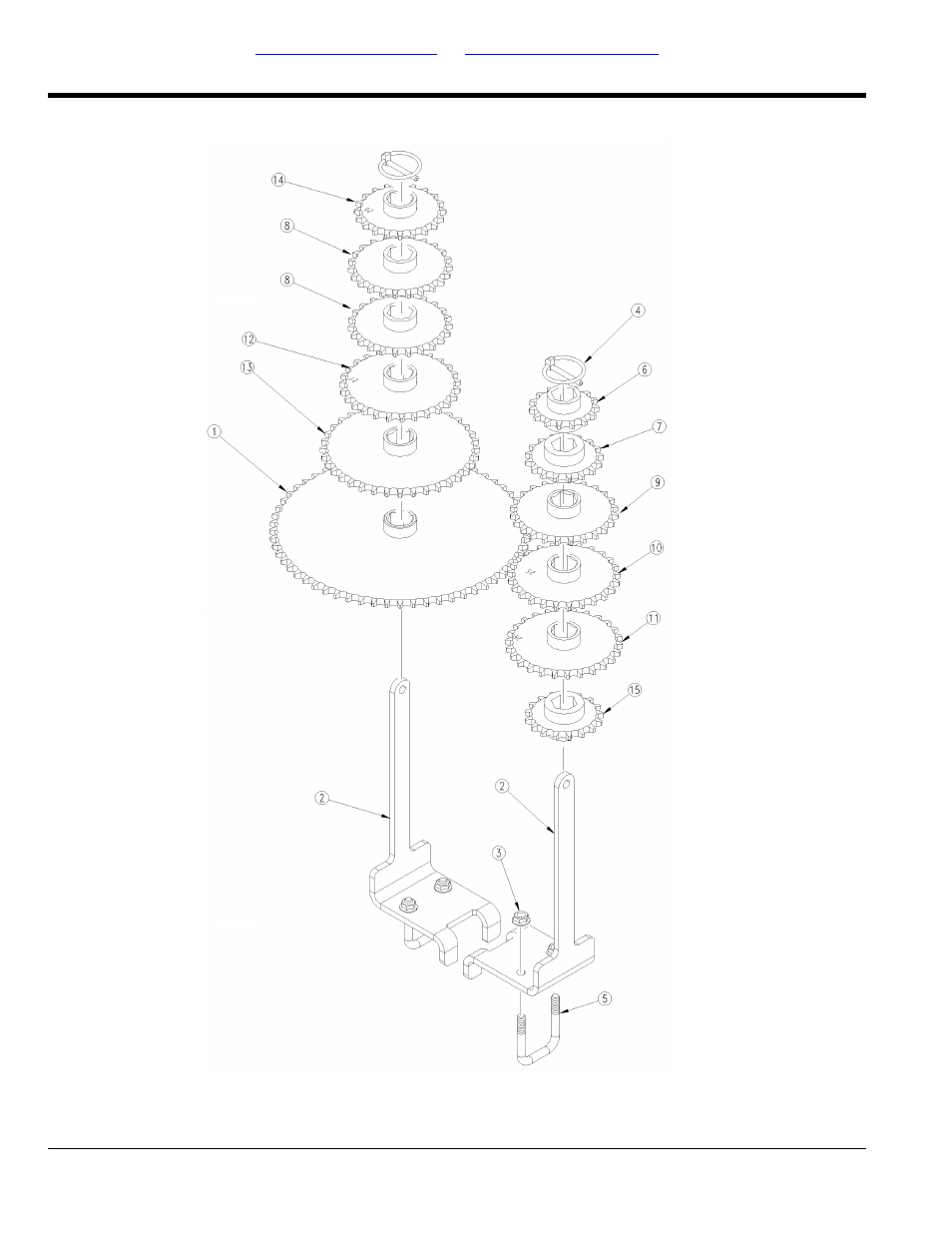Sprocket tree, Table of contents part number index sprocket tree | Great Plains 1625AHL Parts Manual User Manual | Page 66 / 158