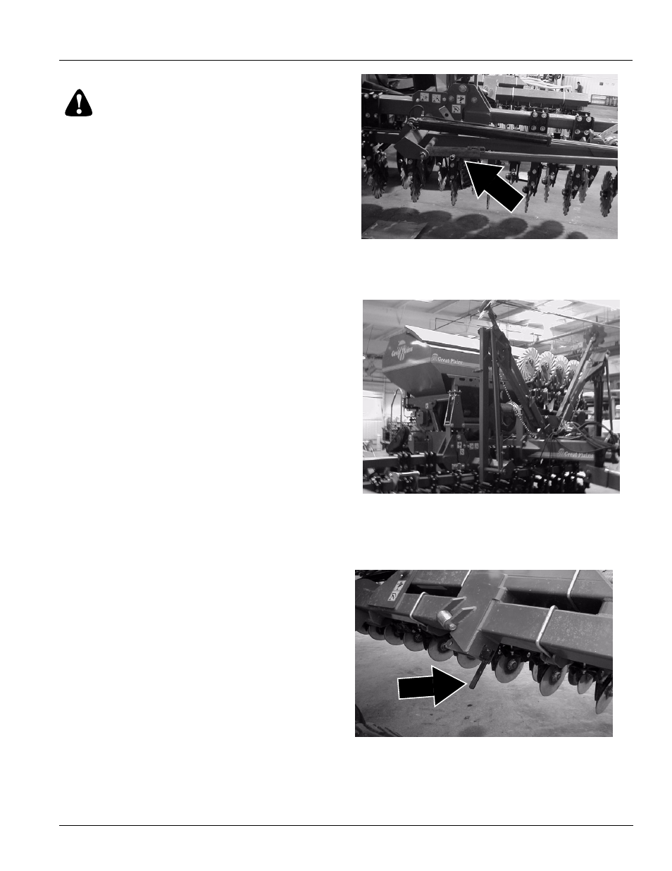 Warning, Folding the drill | Great Plains NTA2000 Operator Manual User Manual | Page 19 / 85