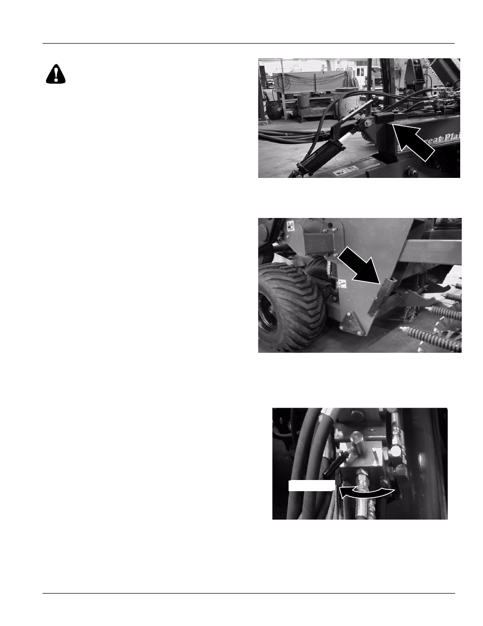 Warning, Unfolding the drill | Great Plains NTA2000 Operator Manual User Manual | Page 23 / 85
