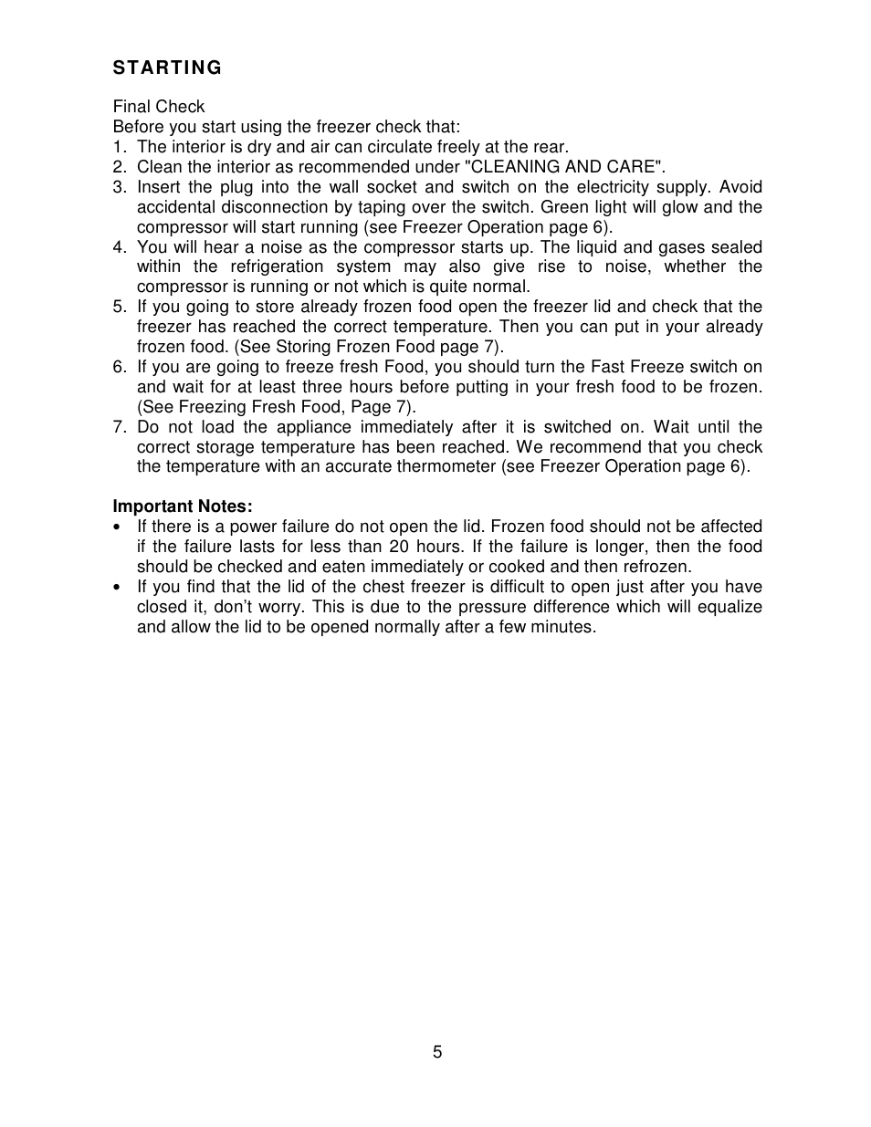 Beko CF392W User Manual | Page 5 / 11