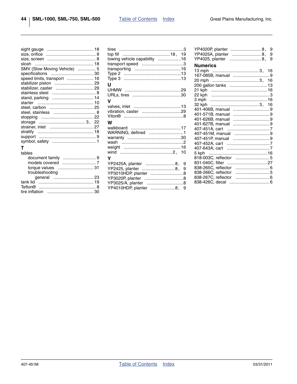 Great Plains SML1000 Operator Manual User Manual | Page 48 / 50
