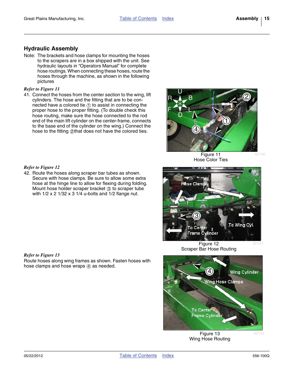 Hydraulic assembly | Great Plains 4336 DH Predelivery Manual User Manual | Page 19 / 64