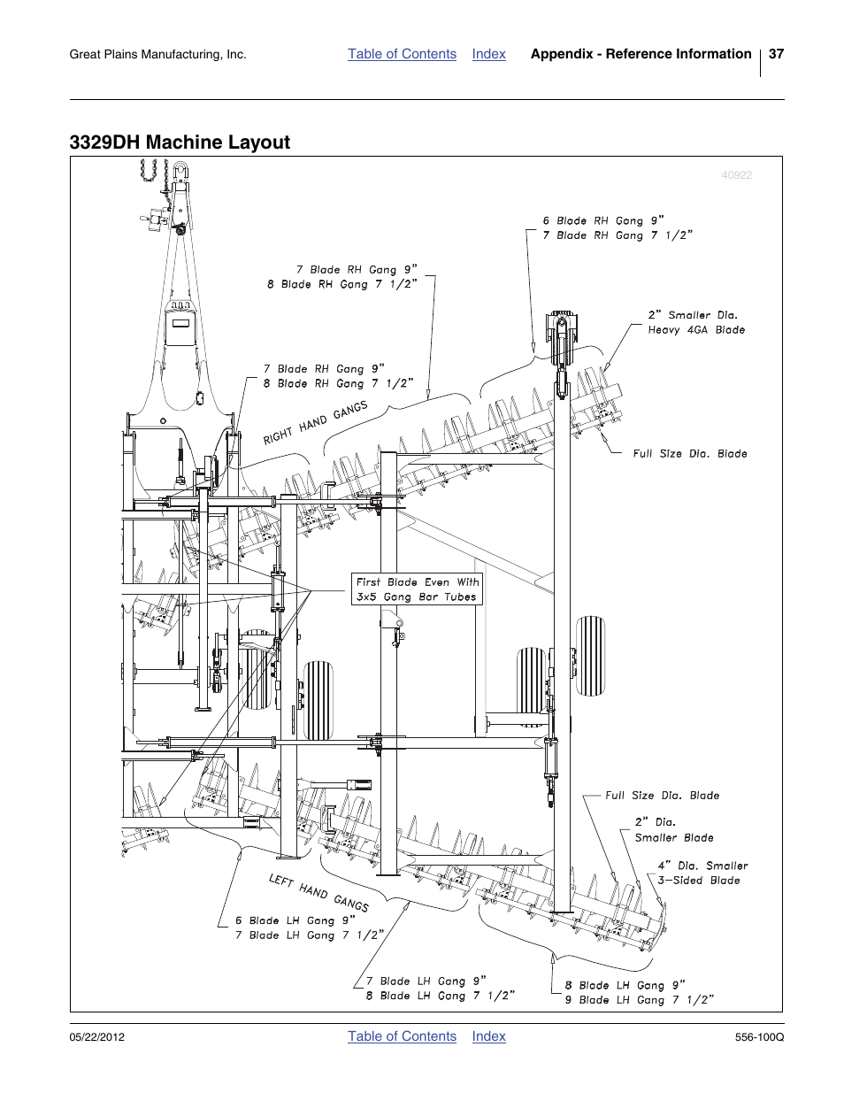 3329dh machine layout | Great Plains 4336 DH Predelivery Manual User Manual | Page 41 / 64