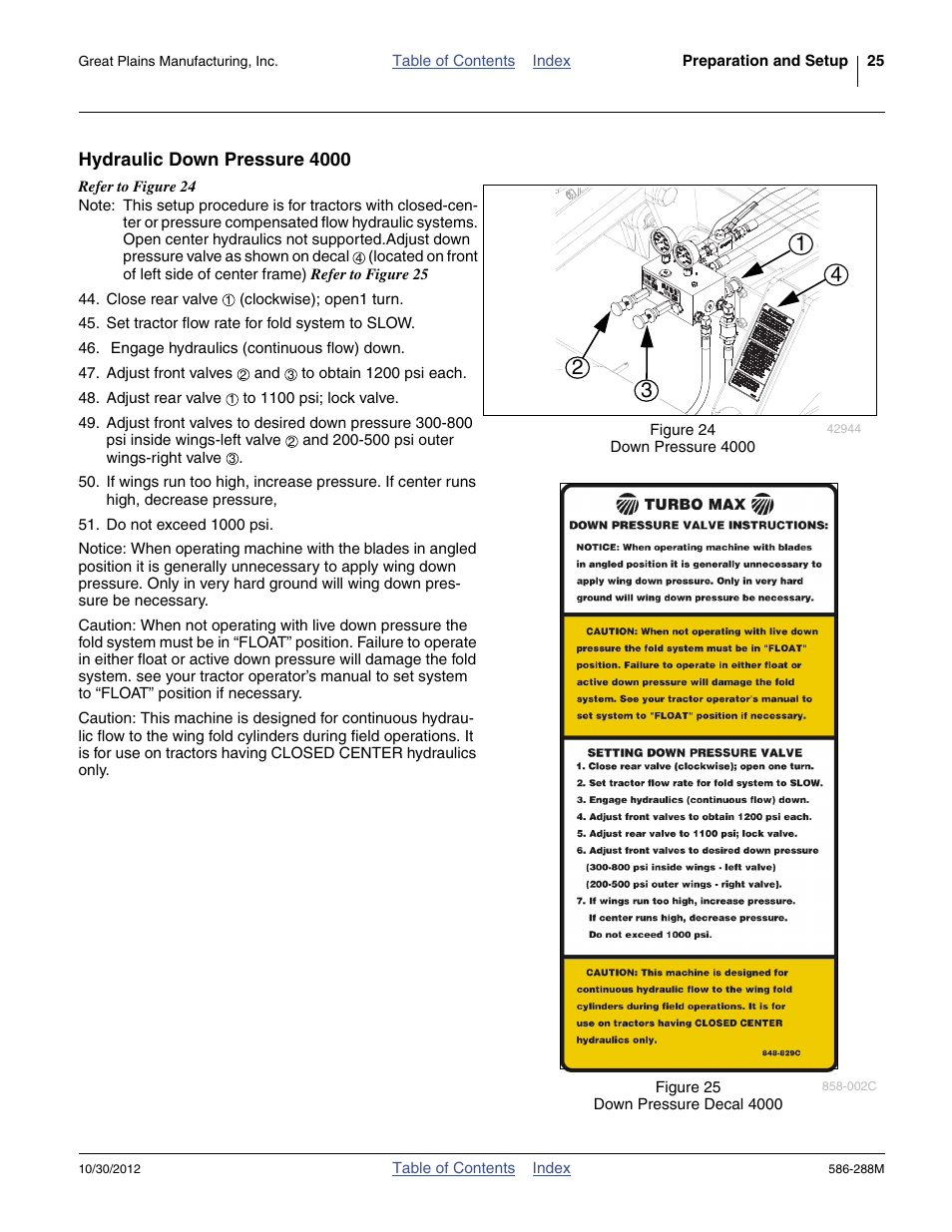 Hydraulic down pressure 4000 | Great Plains 4000TM Operator Manual User Manual | Page 29 / 50