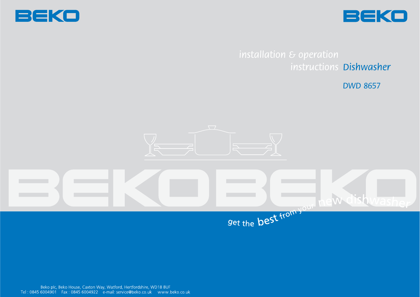 Beko DWD857 User Manual | 26 pages