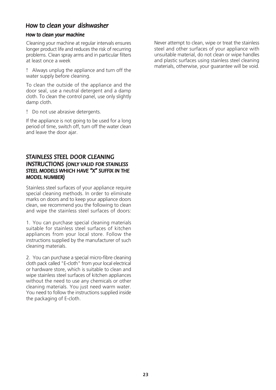 Beko DWD857 User Manual | Page 23 / 26