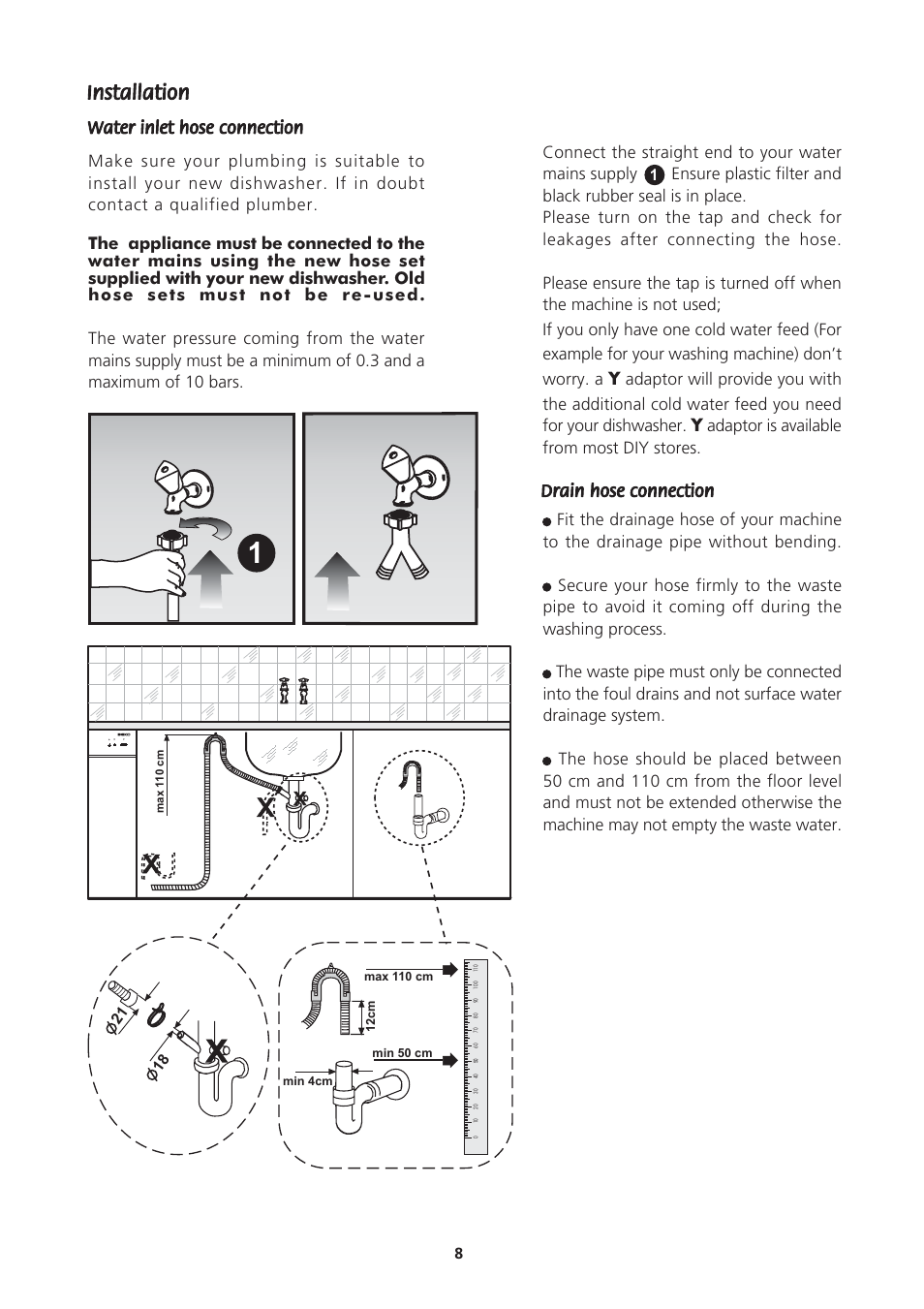 Beko DWD857 User Manual | Page 8 / 26