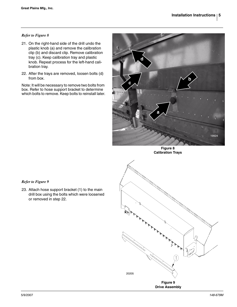 Ab c d | Great Plains NTA 2000 export model Assembly Instructions User Manual | Page 5 / 13