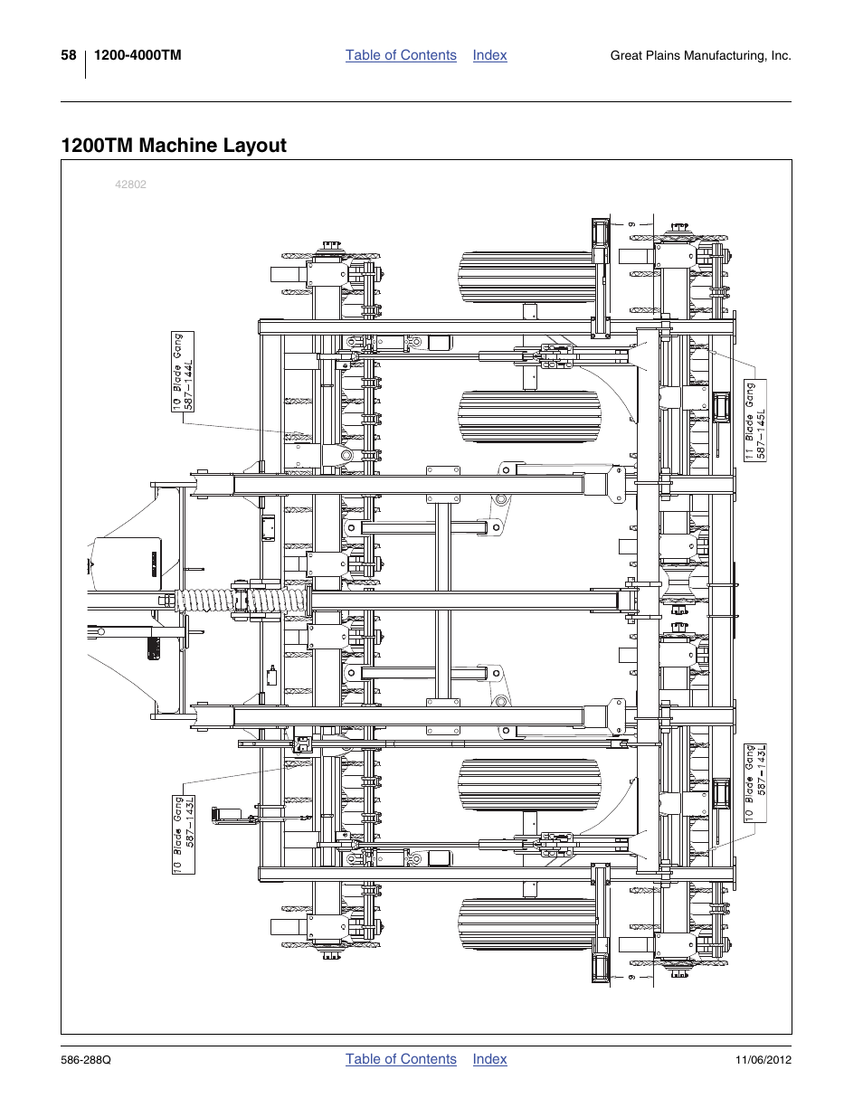 1200tm machine layout | Great Plains 4000TM Predelivery Manual User Manual | Page 62 / 94