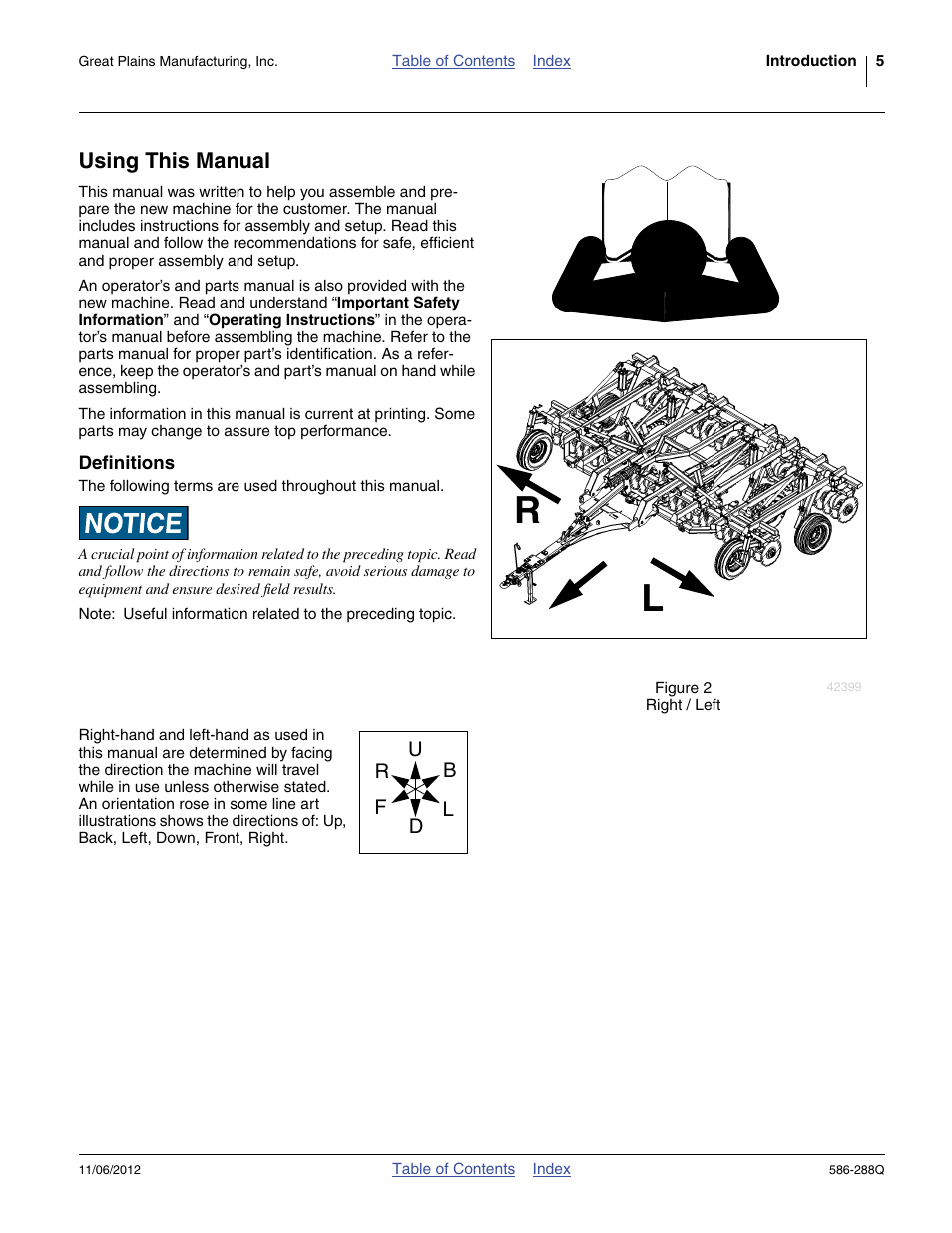 Using this manual, Definitions | Great Plains 4000TM Predelivery Manual User Manual | Page 9 / 94