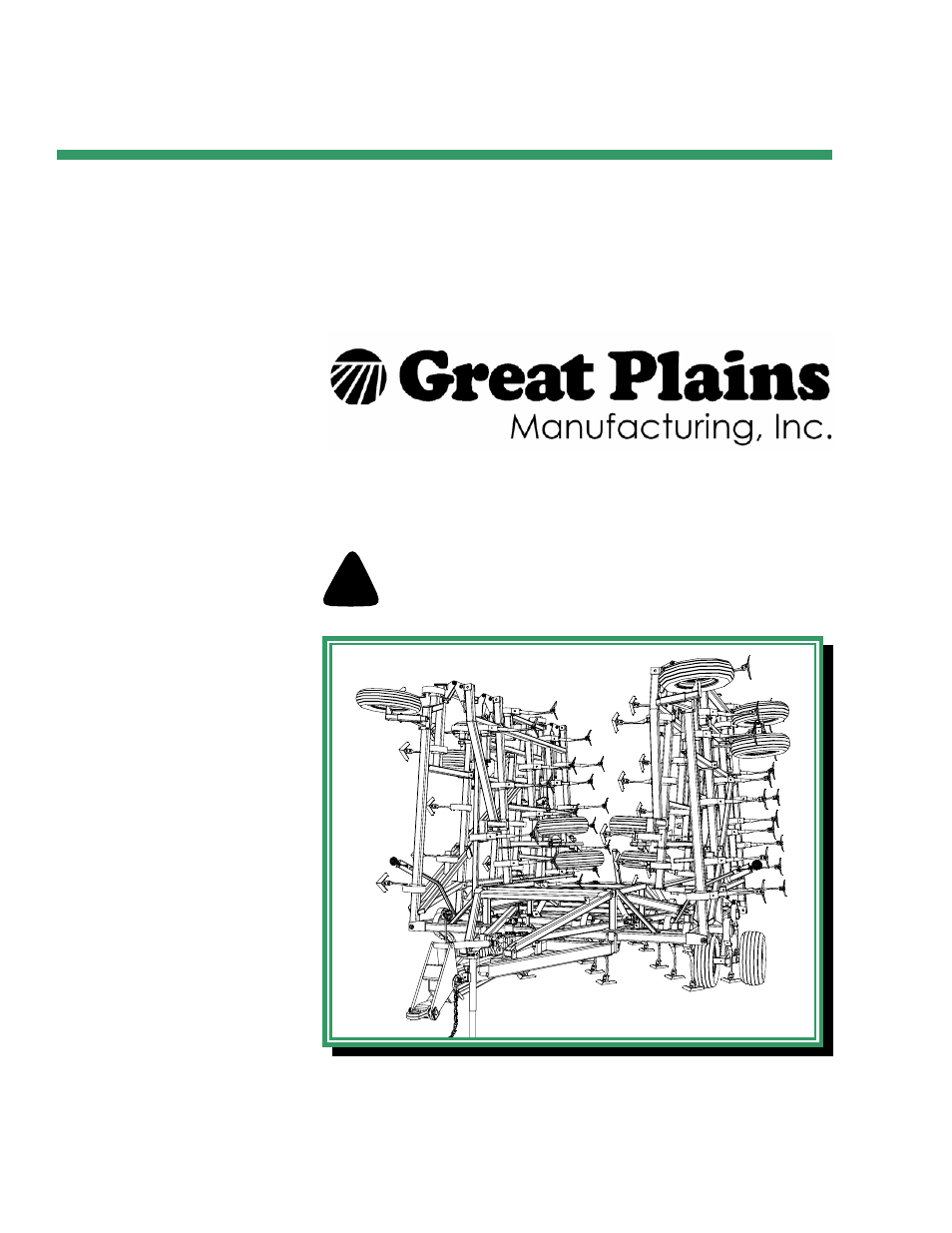 Great Plains 7560 Series VII Field Cultivator-Rigid Hitch Operator Manual User Manual | 62 pages