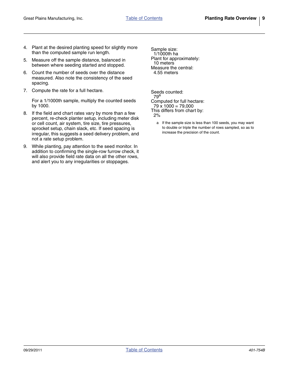 Great Plains YP625PD Material Rate User Manual | Page 11 / 42