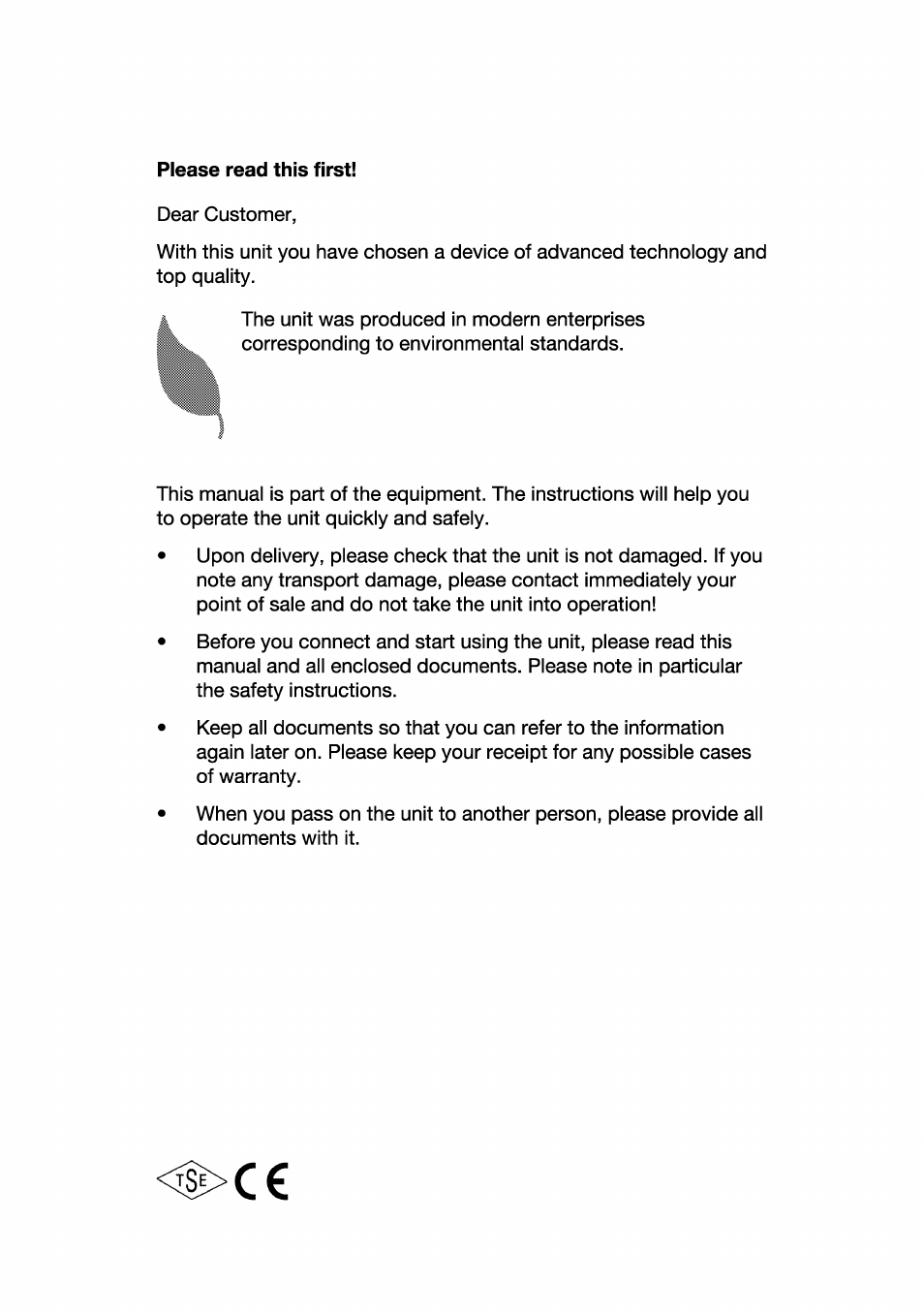 Please read this first, 3|>c | Beko BK 6340 Y User Manual | Page 2 / 20