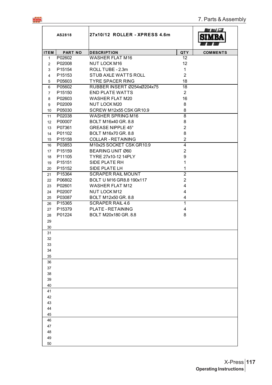 117 x-press, Parts & assembly | Great Plains AS3243-18007975 Assembly Instructions User Manual | Page 79 / 130
