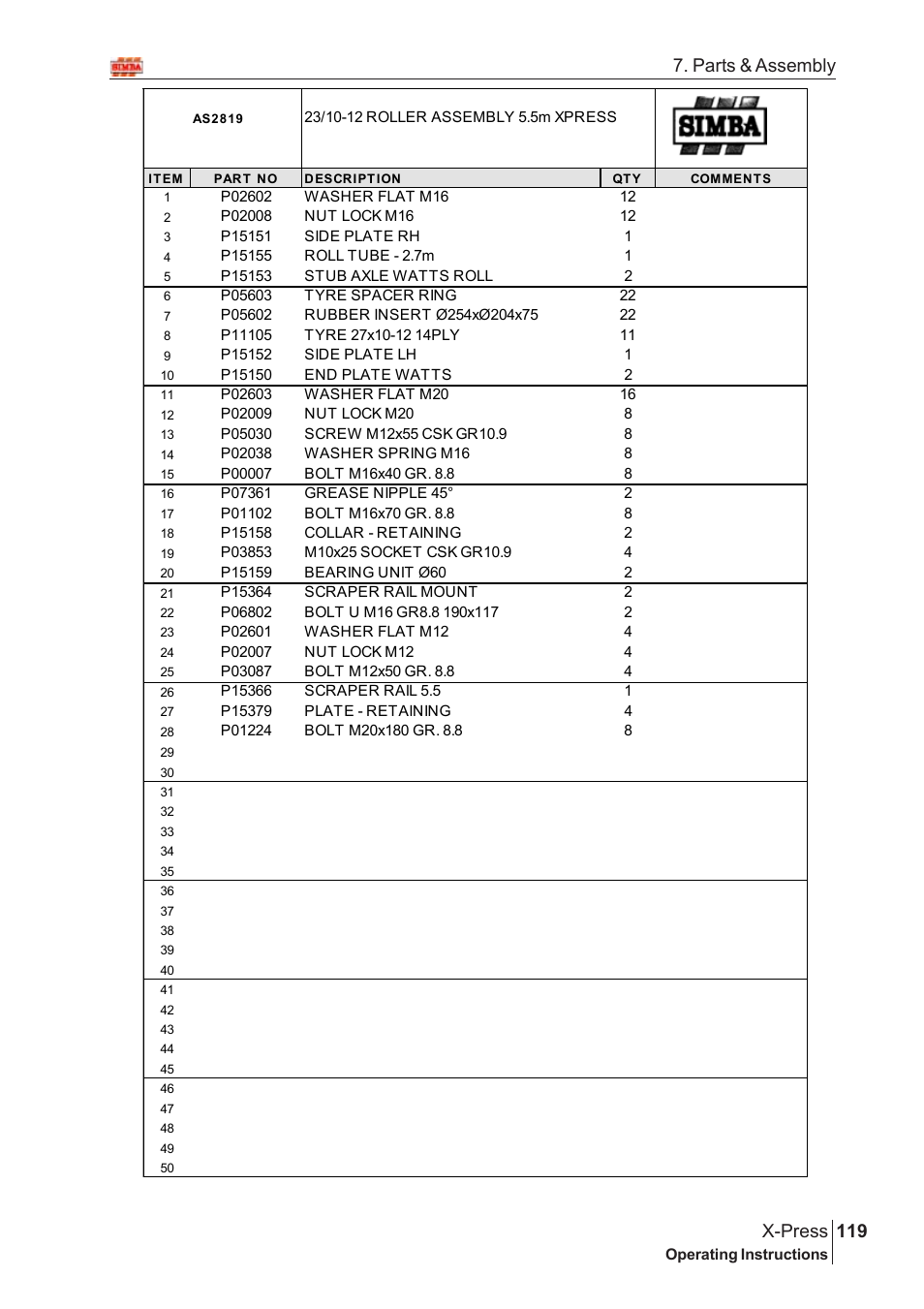119 x-press, Parts & assembly | Great Plains AS3243-18007975 Assembly Instructions User Manual | Page 81 / 130