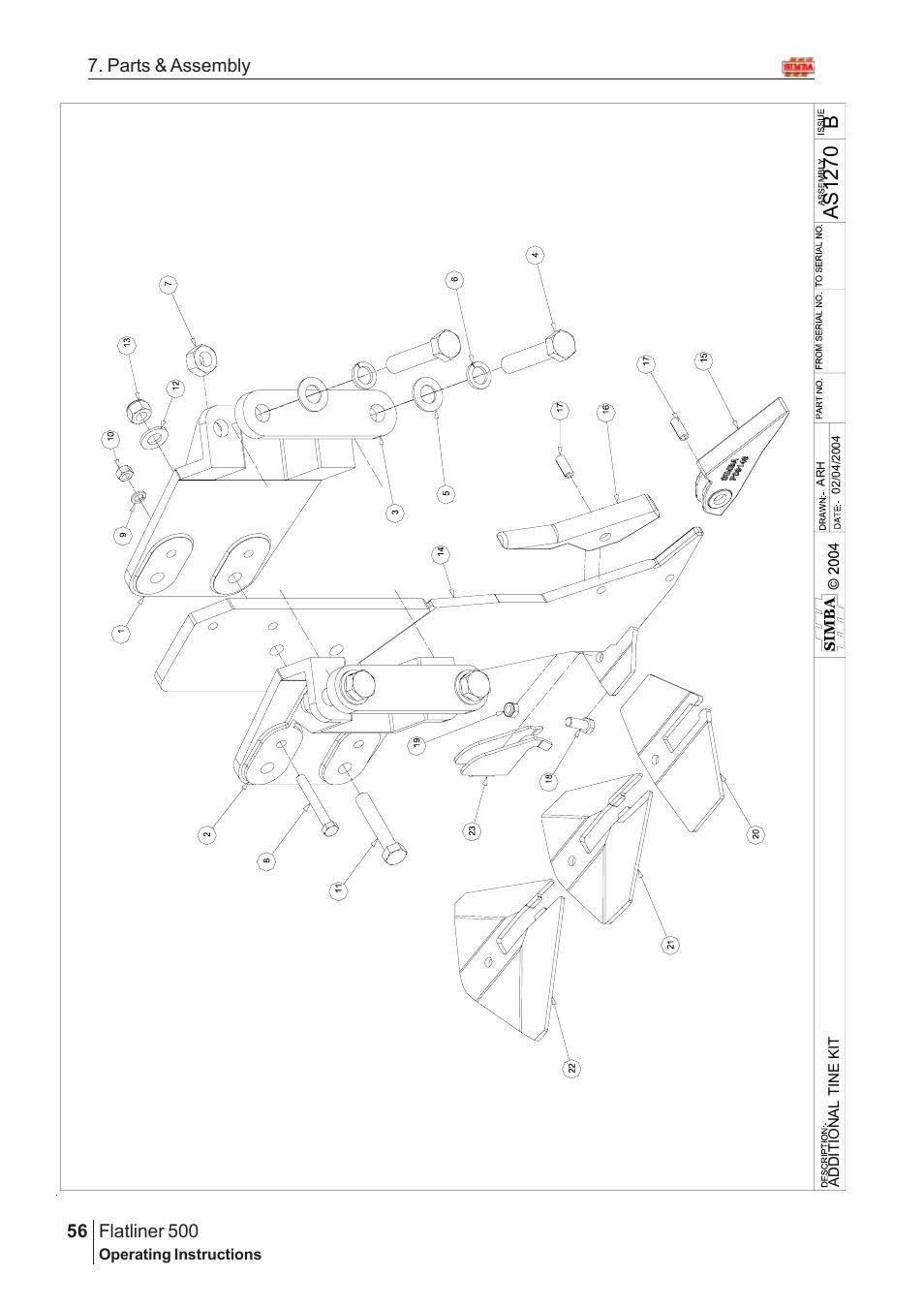 Bas 127 0 | Great Plains Flatliner 500 2006 Assembly Instructions User Manual | Page 24 / 90