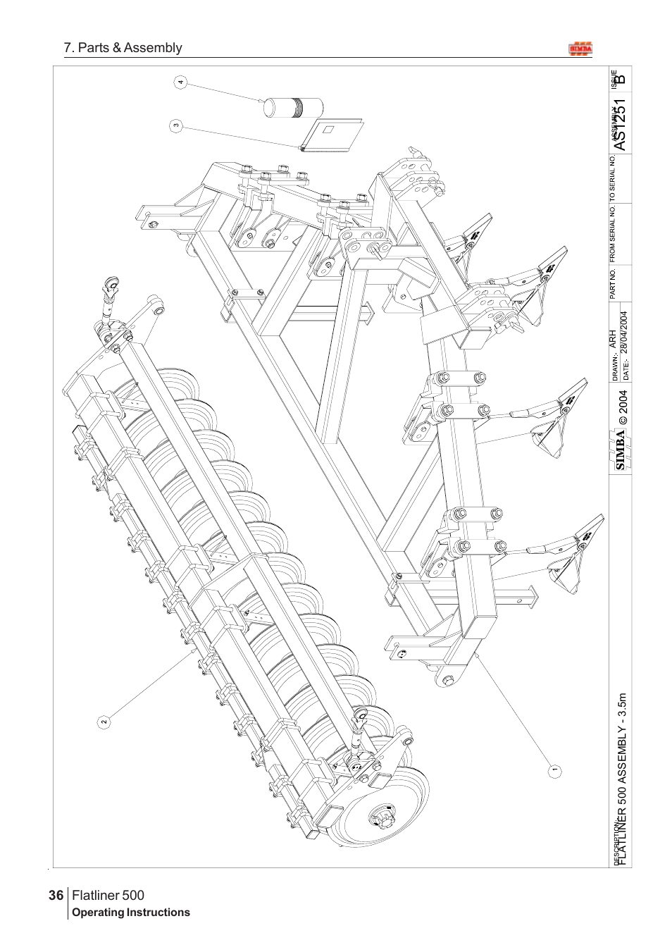 Ba s 12 51 | Great Plains Flatliner 500 2006 Assembly Instructions User Manual | Page 4 / 90