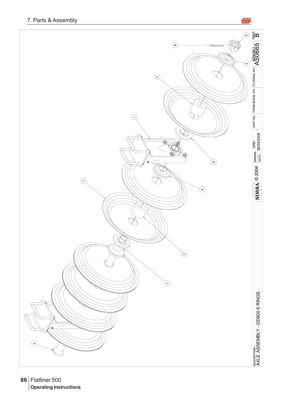 Ba s 0 665 | Great Plains Flatliner 500 2006 Assembly Instructions User Manual | Page 54 / 90