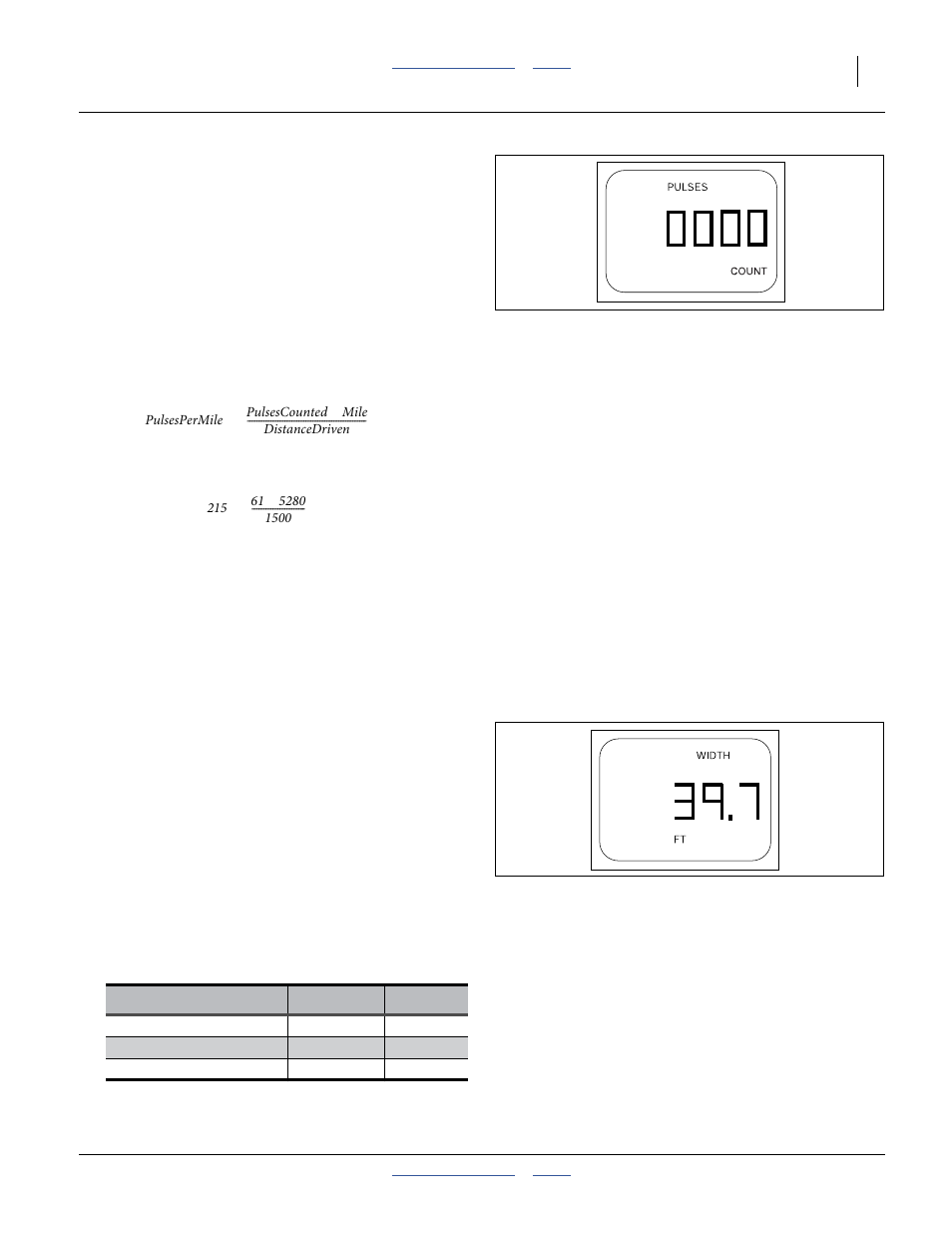 Calibrating pulses per mile, Width | Great Plains 3S-4000HDF Operator Manual User Manual | Page 53 / 120