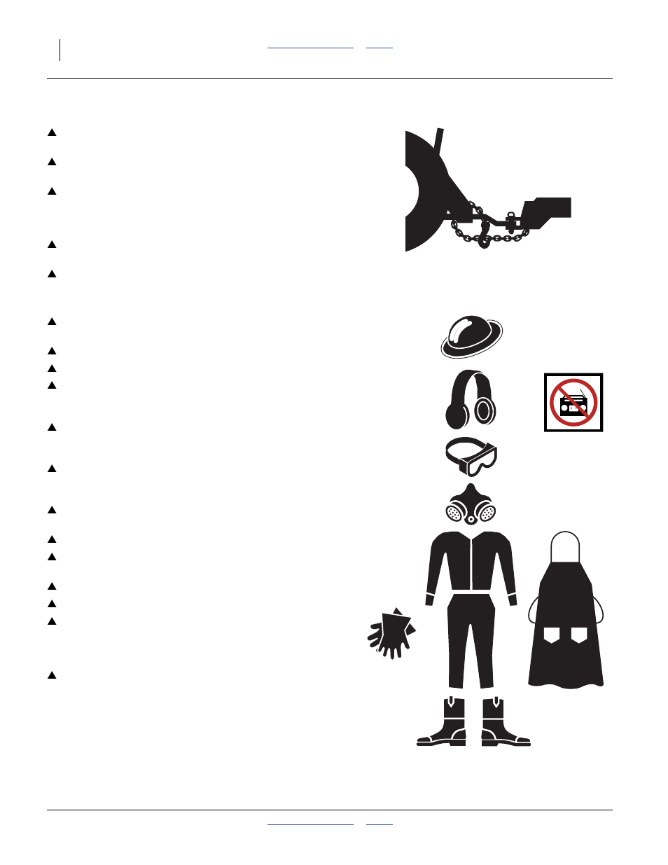 Use safety chains, Wear protective equipment (ppe) | Great Plains 3S-4000HDF Operator Manual User Manual | Page 6 / 120