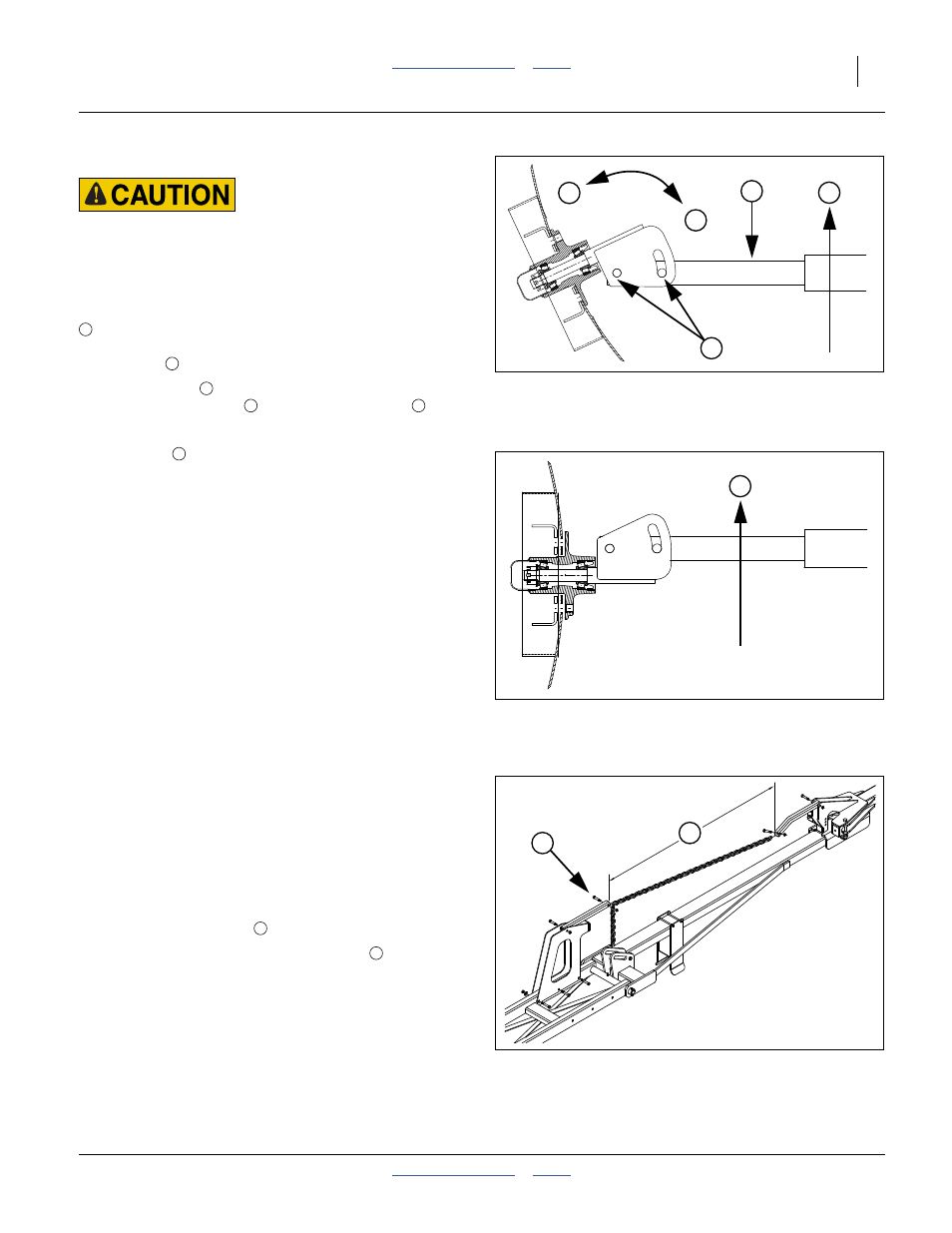 Marker disk adjustment, Mark width, Direction of cut | Marker chain adjustment, Mark width direction of cut | Great Plains 3S-4000HDF Operator Manual User Manual | Page 71 / 120