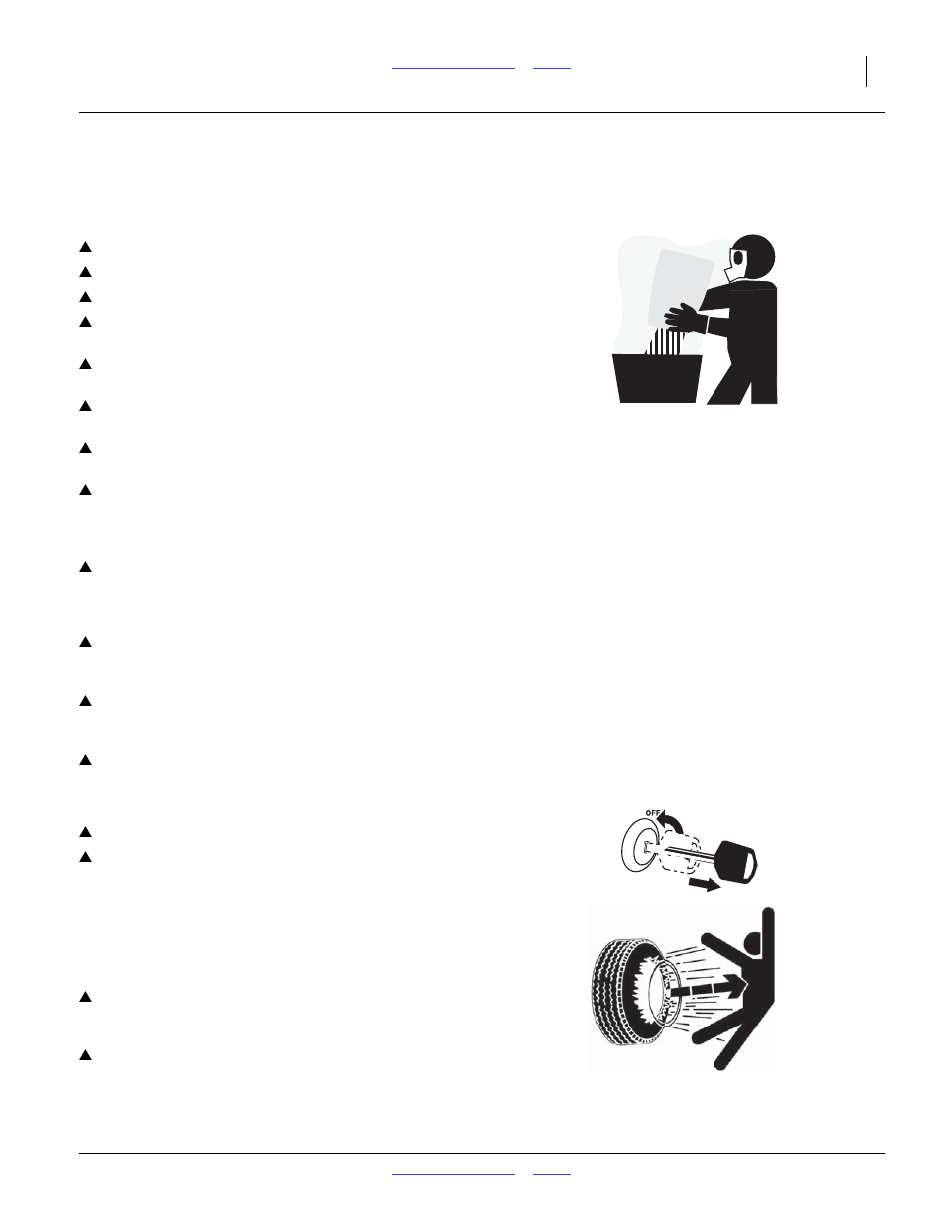 Handle chemicals properly, Shutdown and storage, Tire safety | Great Plains 3S-4000HDF Operator Manual User Manual | Page 9 / 120