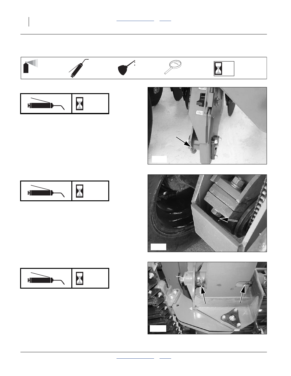 Lubrication and scheduled maintenance, Opener frame pivots, Gauge wheel opener frame pivots | Box frame pivots | Great Plains 3S-4000HDF Operator Manual User Manual | Page 94 / 120