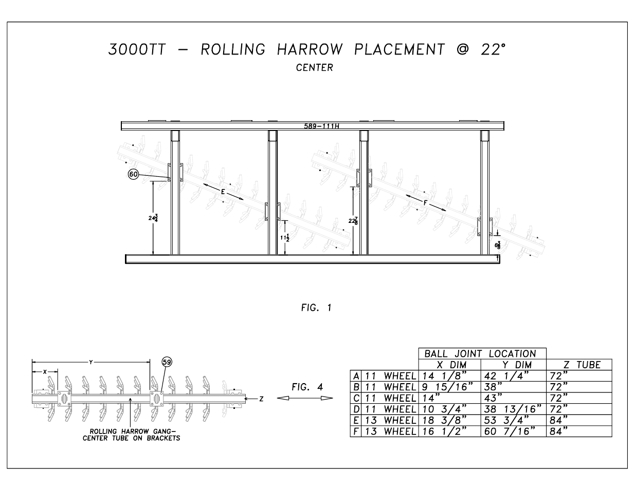 Great Plains 3000TT Rolling Harrow & Board Assembly Instructions User Manual | Page 2 / 9
