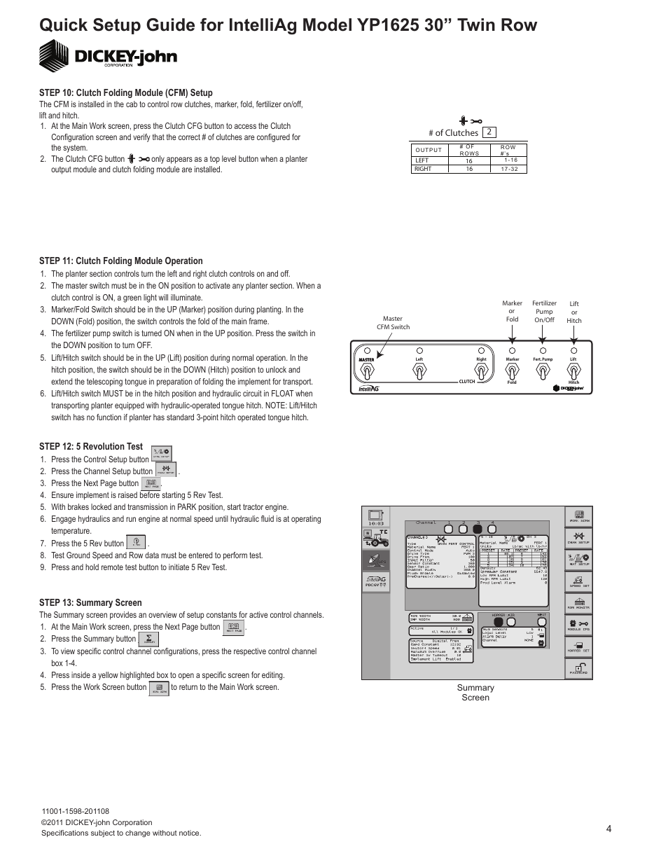 Great Plains YP1625-32TR 32 Twin Row 30 Inch Quick Start User Manual | Page 4 / 5