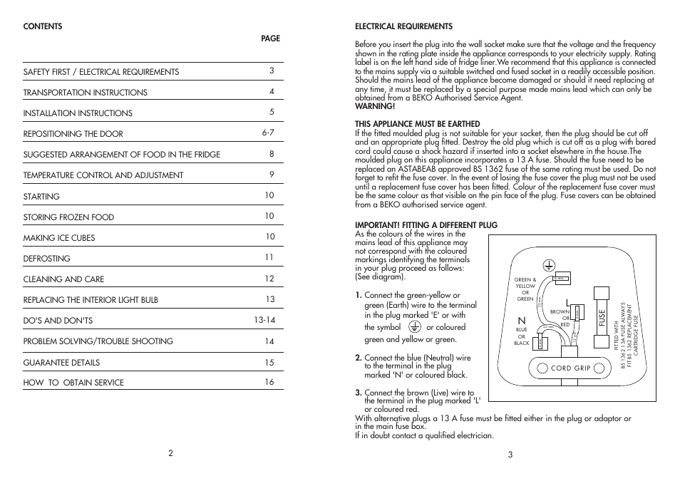 Beko RA610 User Manual | Page 3 / 10