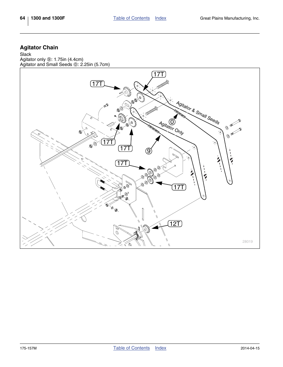 Agitator chain | Great Plains 1300 13-Foot Operator Manual User Manual | Page 68 / 78