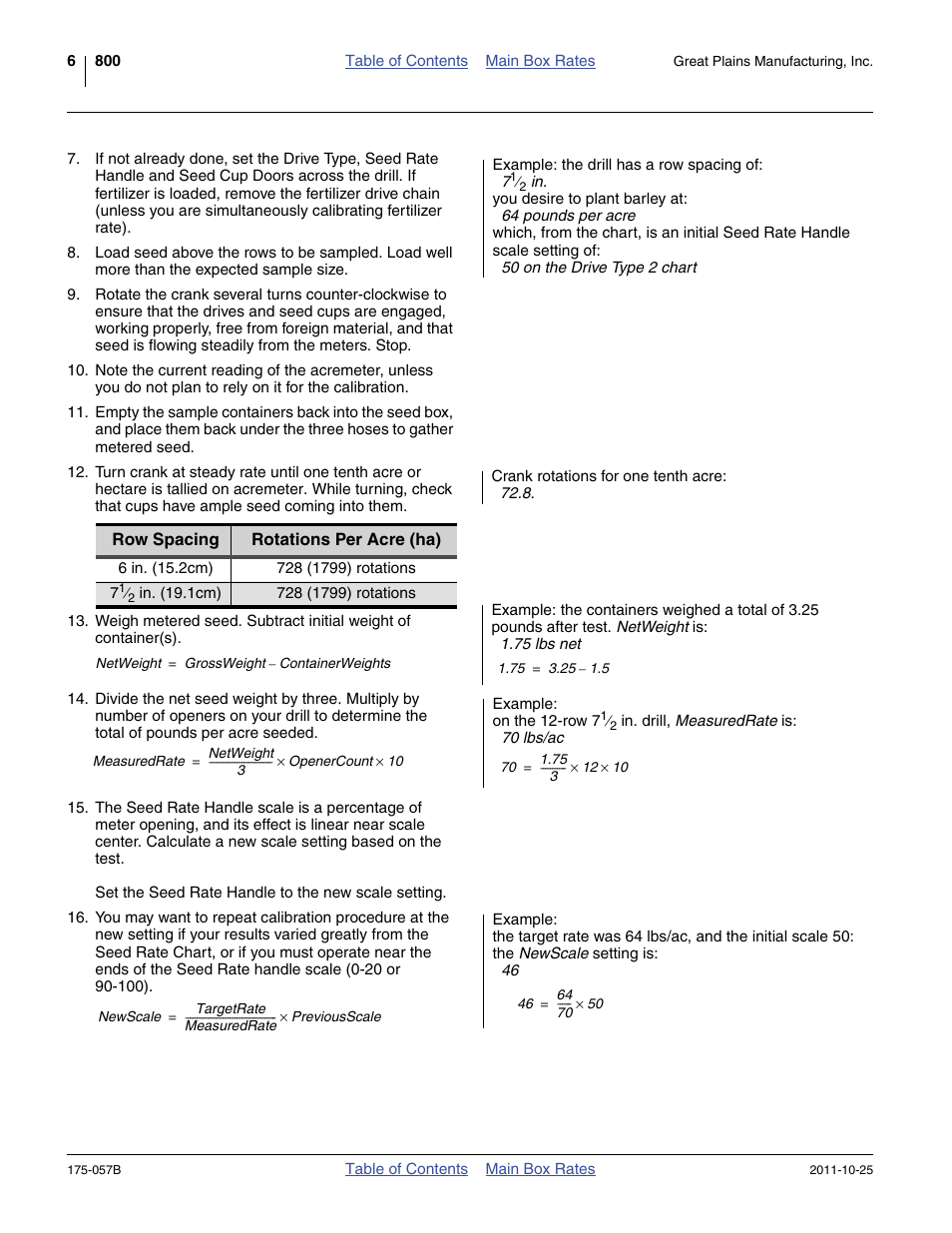 Great Plains 800 Material Rate User Manual | Page 8 / 62