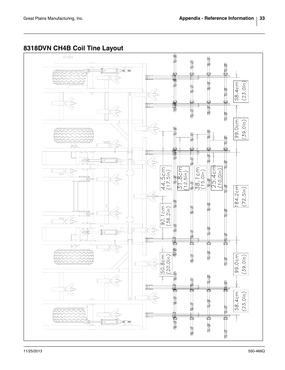8318dvn ch4b coil tine layout | Great Plains DVN8324 Predelivery Manual User Manual | Page 37 / 50