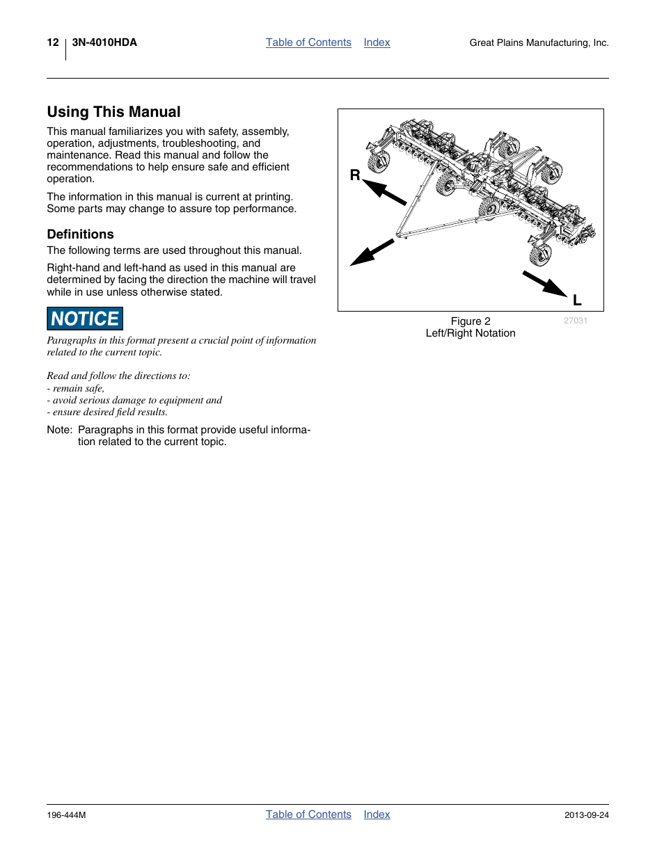Using this manual, Definitions | Great Plains 3N4010HDA Operator Manual User Manual | Page 16 / 92
