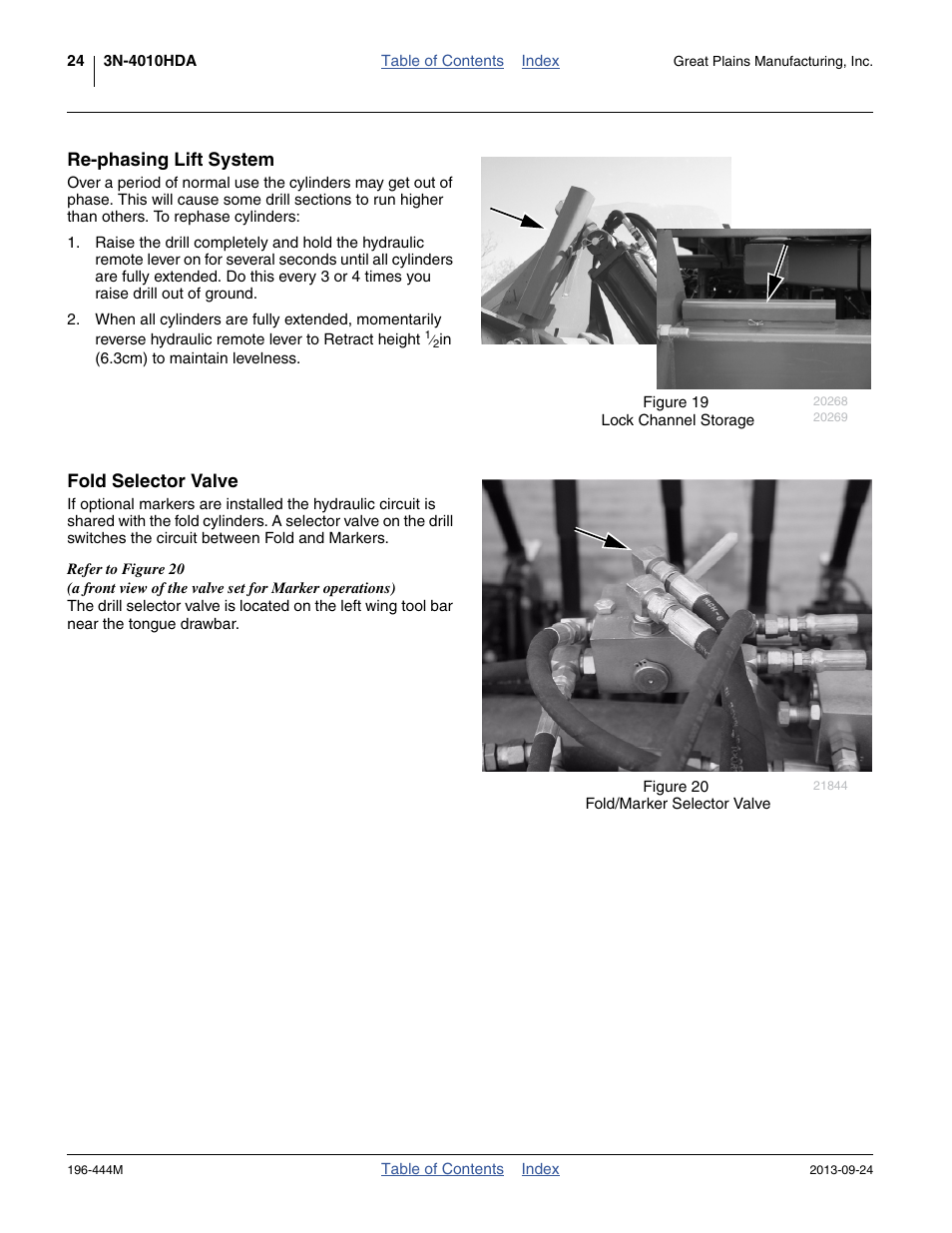 Re-phasing lift system, Fold selector valve, Re-phasing lift system fold selector valve | Great Plains 3N4010HDA Operator Manual User Manual | Page 28 / 92