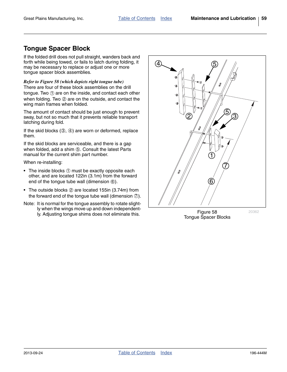 Tongue spacer block | Great Plains 3N4010HDA Operator Manual User Manual | Page 63 / 92