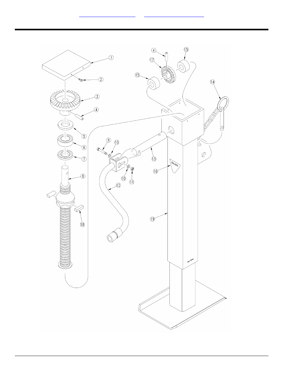 Rotating square hammerblow jack (890-610c) | Great Plains Max Cover Verti-Till Ripper Parts Manual User Manual | Page 12 / 60