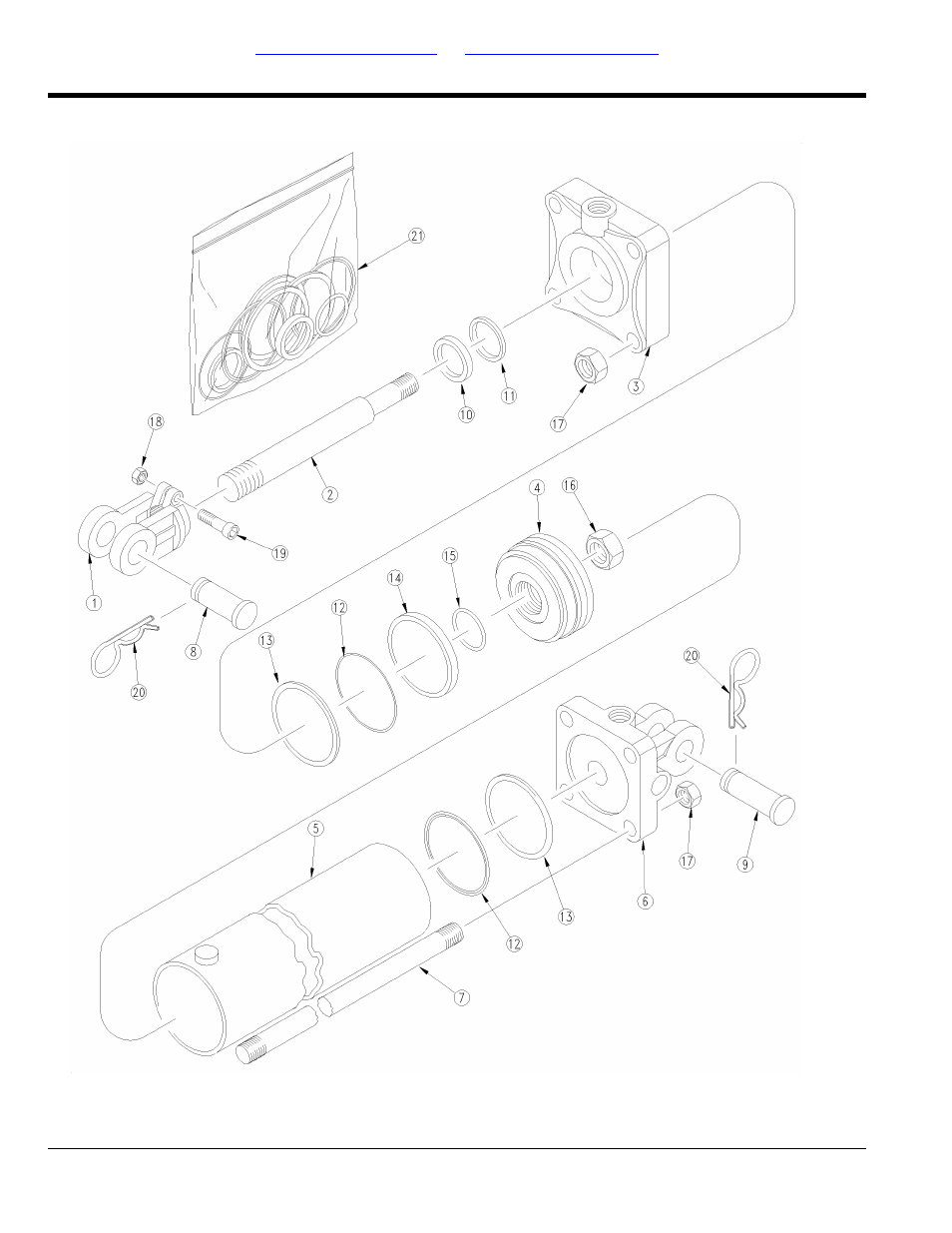 Hydraulics, Hydraulic cylinder (810-780c 5x30x2 rod) | Great Plains LC40 Parts Manual User Manual | Page 12 / 36