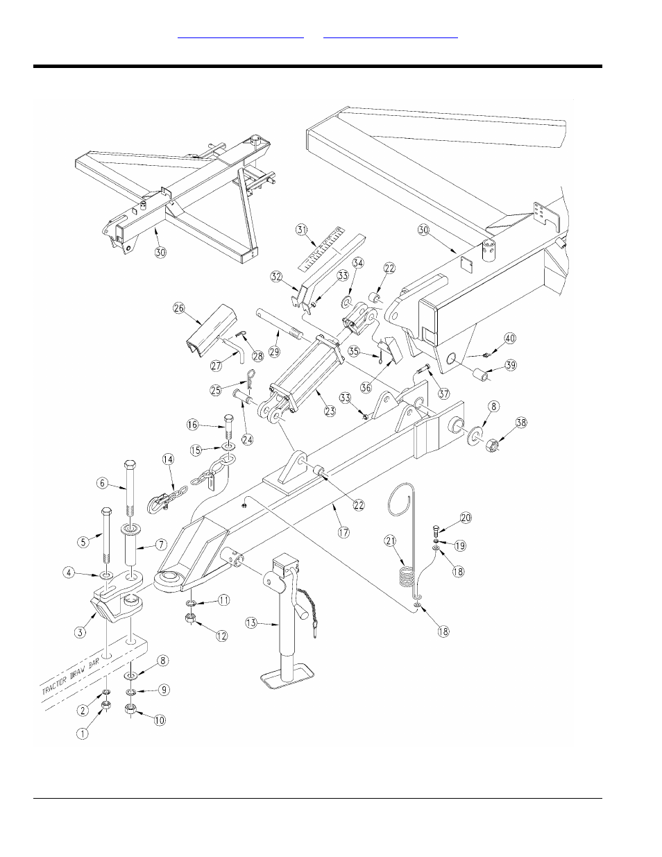 Hitch frame, Tongue, Selected models | Table of contents part number index tongue | Great Plains NTA1300 Parts Manual User Manual | Page 6 / 108