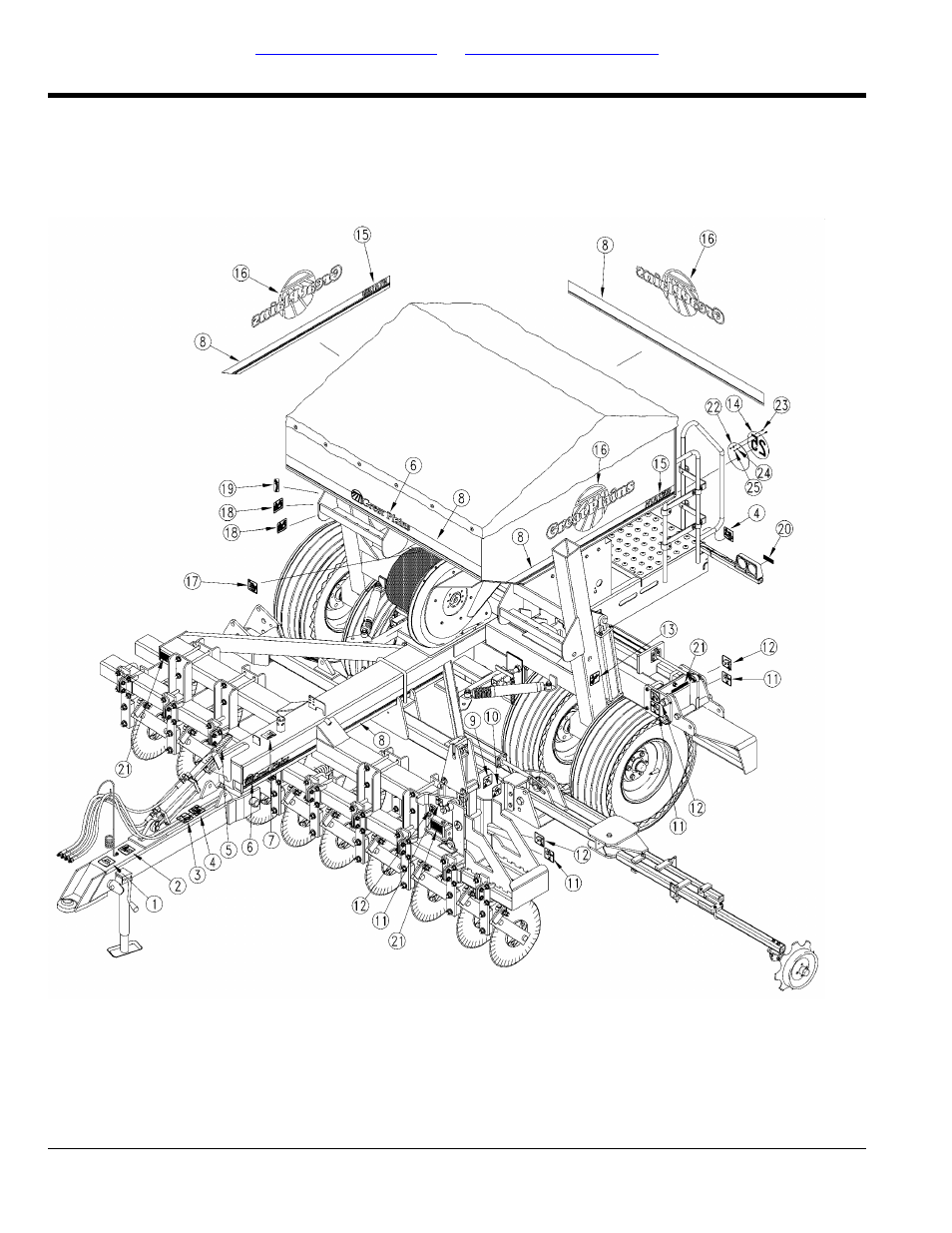 Decals, Table of contents part number index decals | Great Plains NTA1300 Parts Manual User Manual | Page 78 / 108