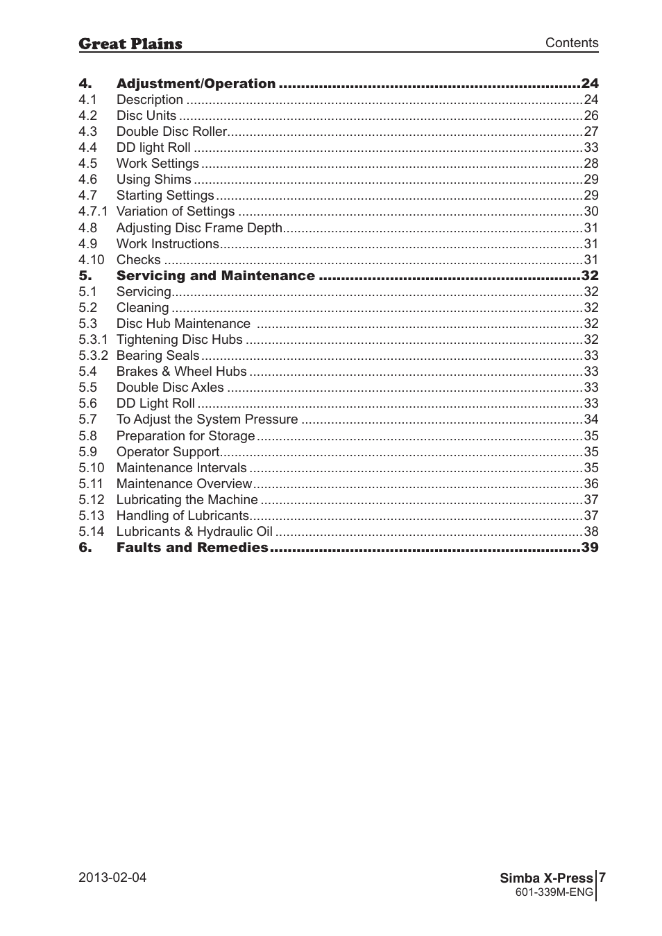 Great Plains Simba X-Press Operator Manual User Manual | Page 7 / 42
